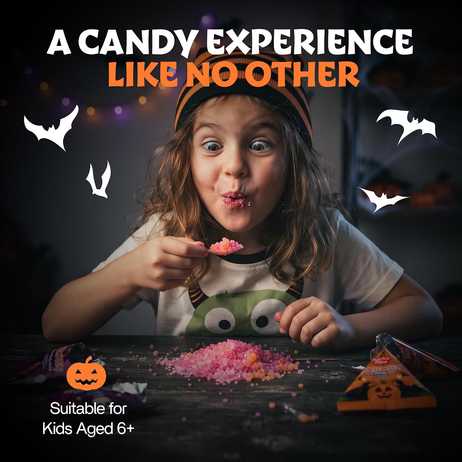 Detalle 2 de Twinkle Bites 60-Pack Halloween Sour Popping Candy, Individually Wrapped