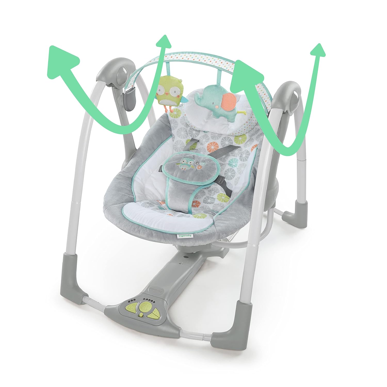Detalle 2 de Ingenuity Babyschaukel Swing and Go Portable Swing – kompakt, leise und flexibel