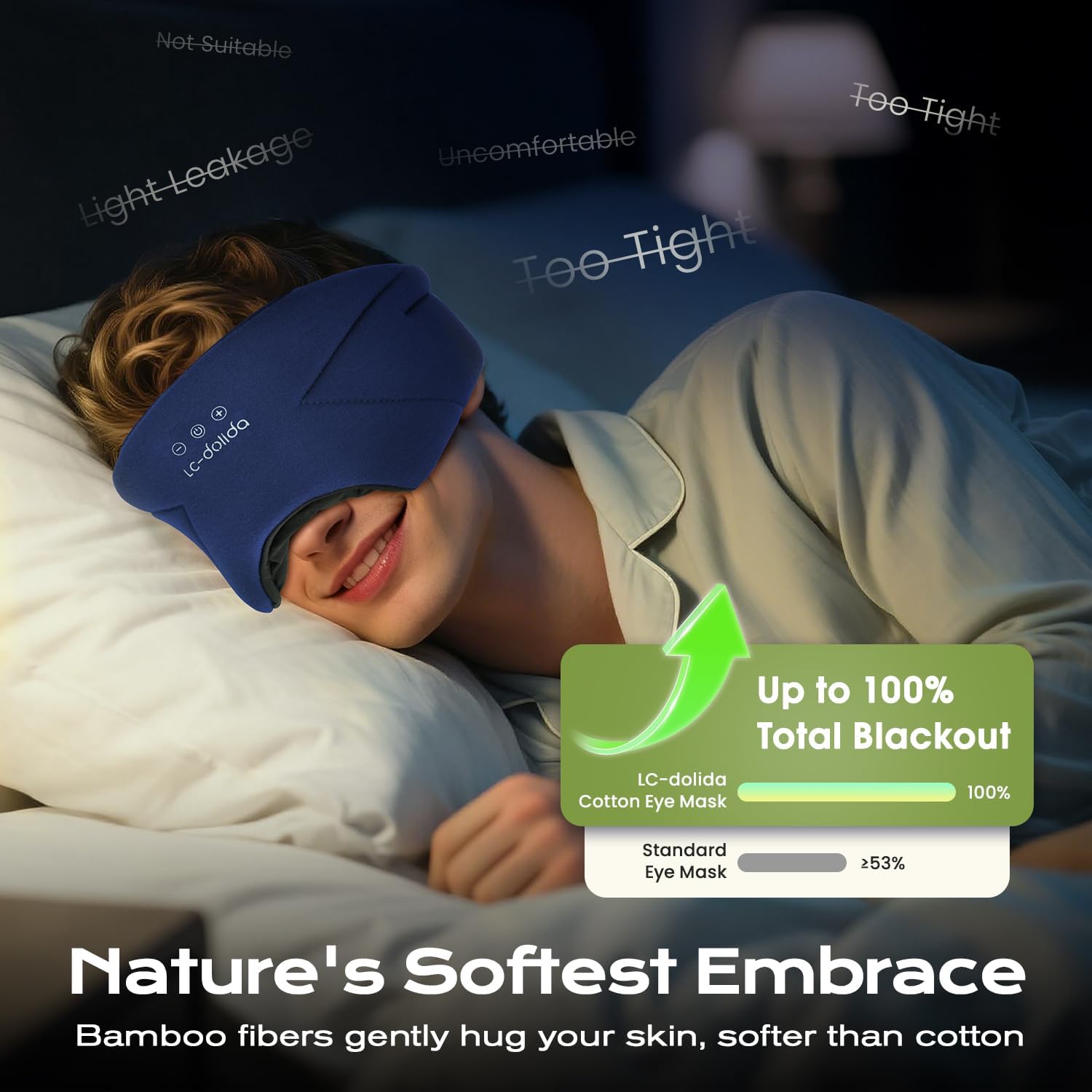 Thumbnail 2 de LC-dolida Bluetooth Sleep Mask 15h