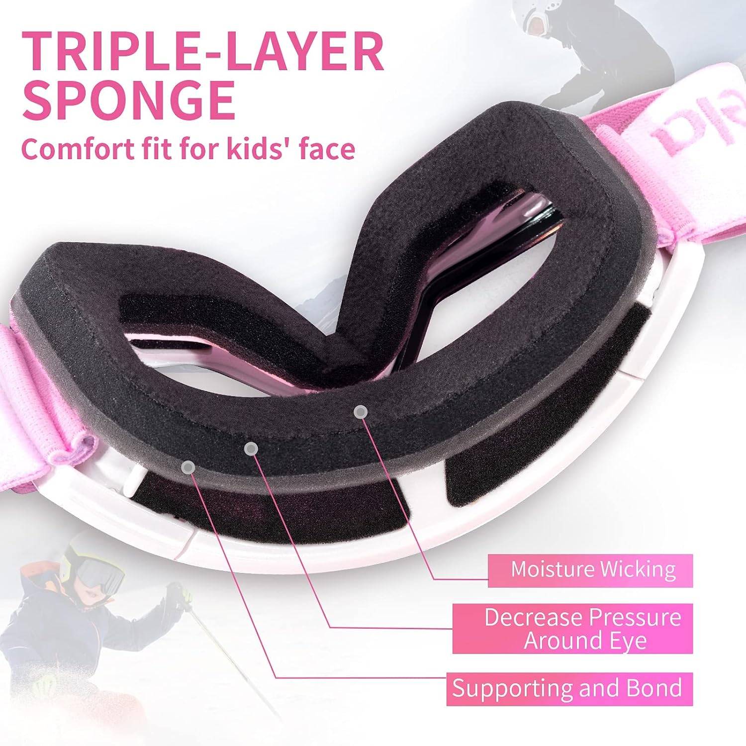 Thumbnail 6 de Freela Kids Ski Goggles TPU Frame