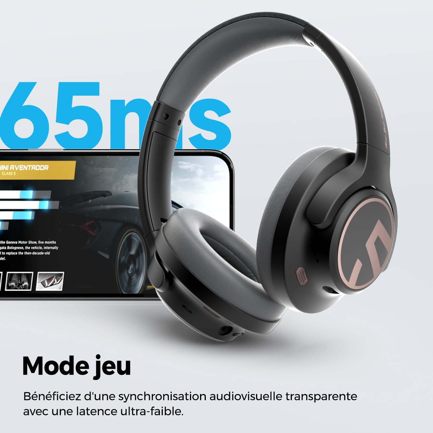 Thumbnail 6 de SoundPEATS Space : casque sans fil ANC hybride, autonomie remarquable et mode jeu multipoint