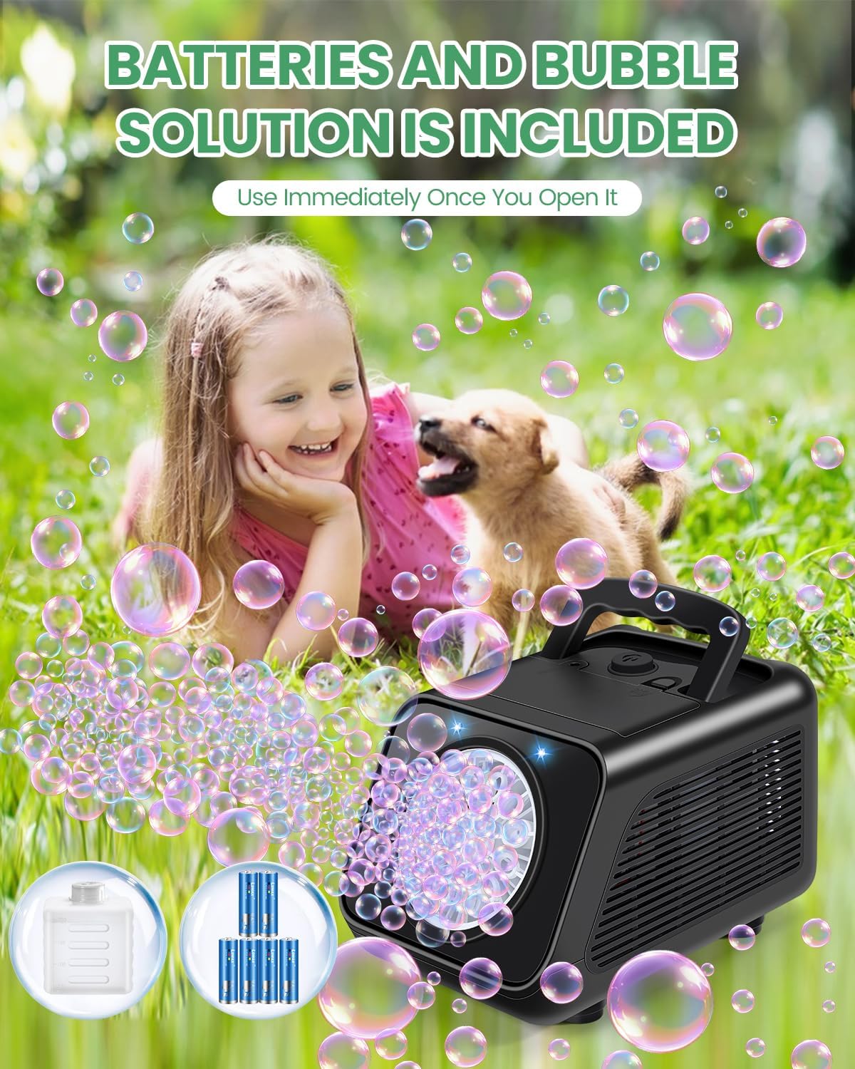 Detalle 2 de Bubble Machine Automatic Bubble Blower 200ML