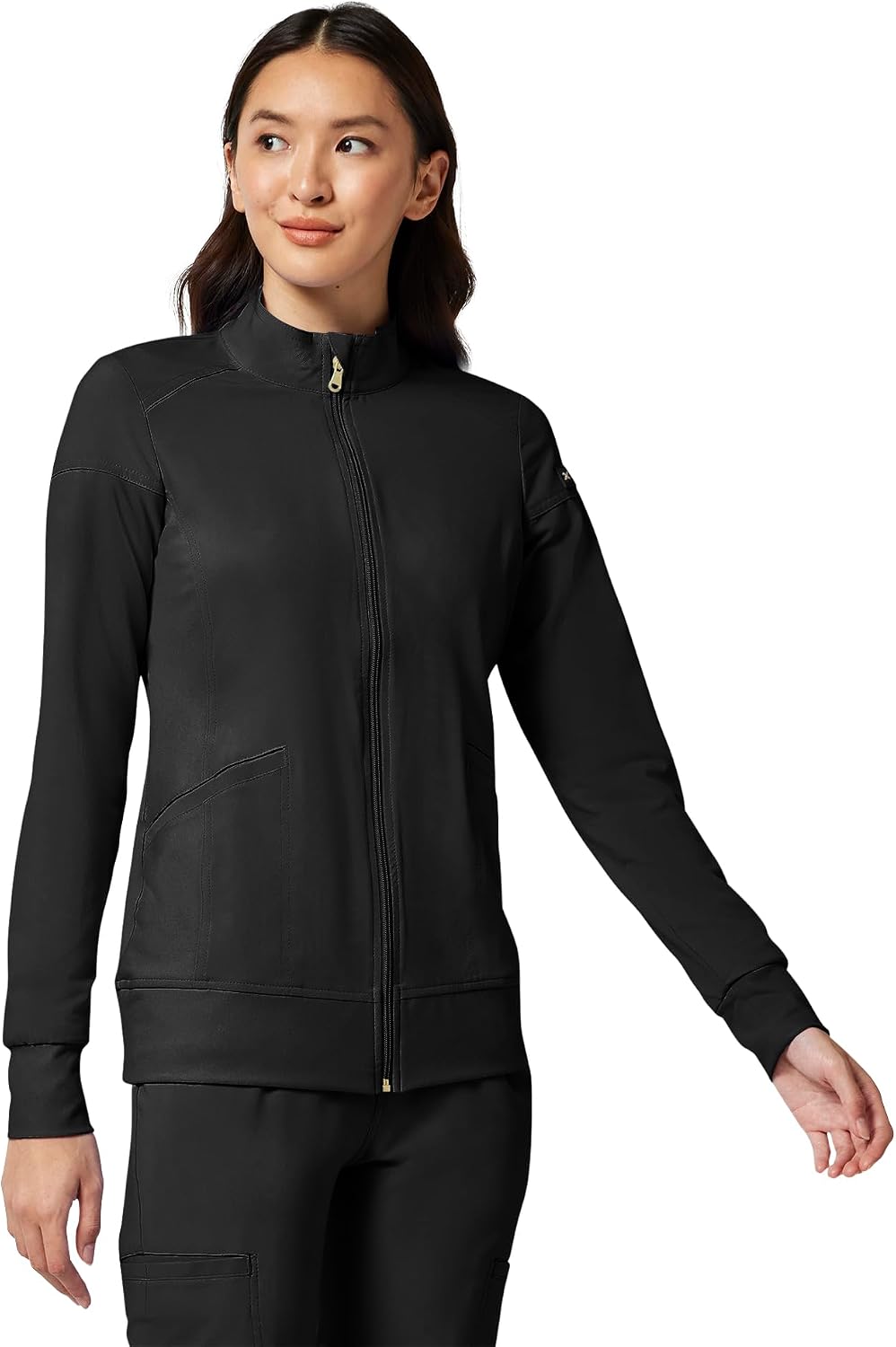 Detalle 2 de Cherokee CK303 iFlex Women's Scrub Jacket, 360° Stretch, Zip Front, 2 Pockets