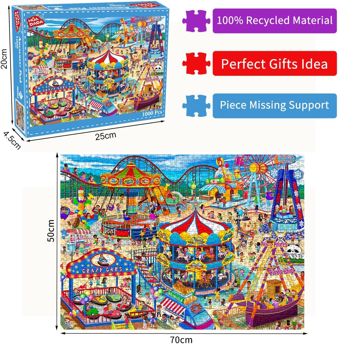 Thumbnail 2 de Amusement Park Jigsaw Puzzles for Adults 1000 Piece