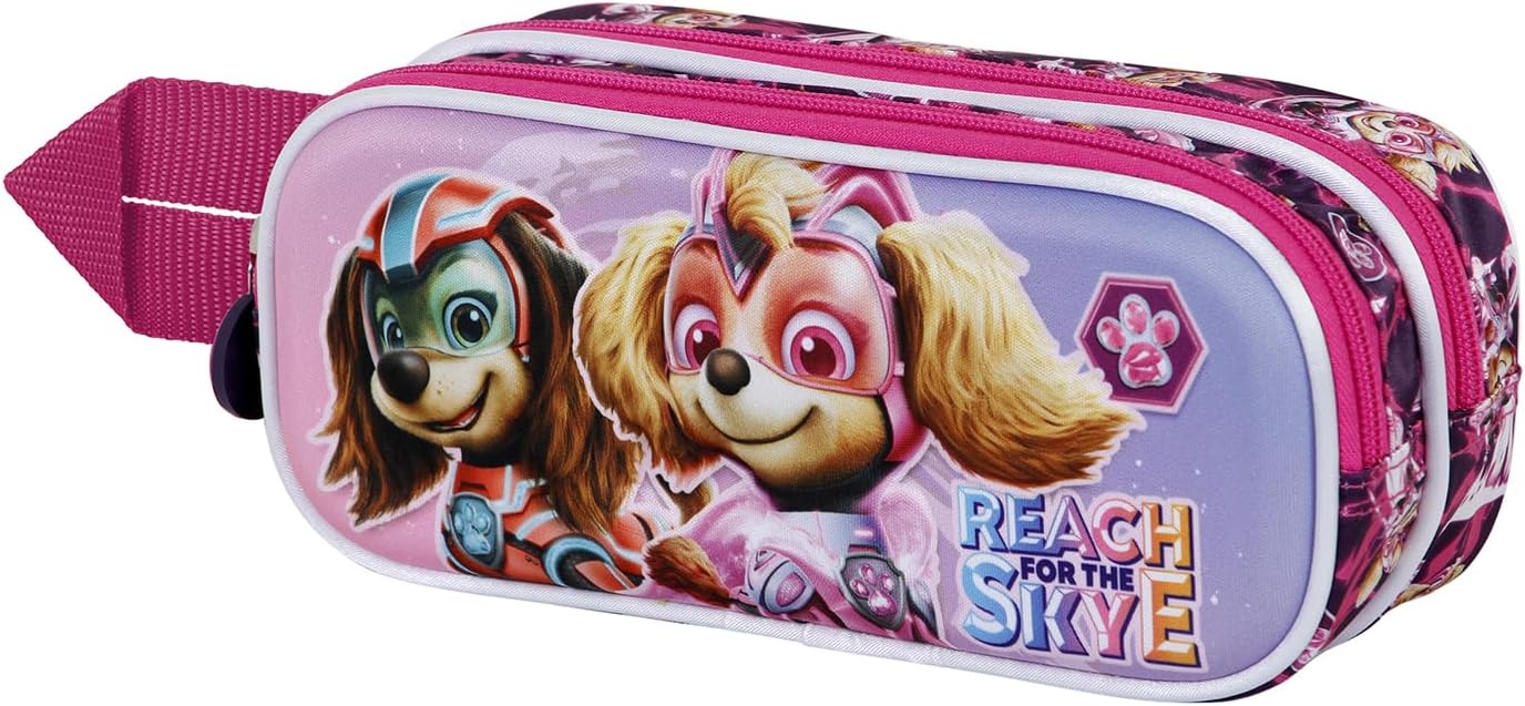 Karactermania La Pat’ Patrouille Mighty-Trousse 3D Double Rose pour l’école