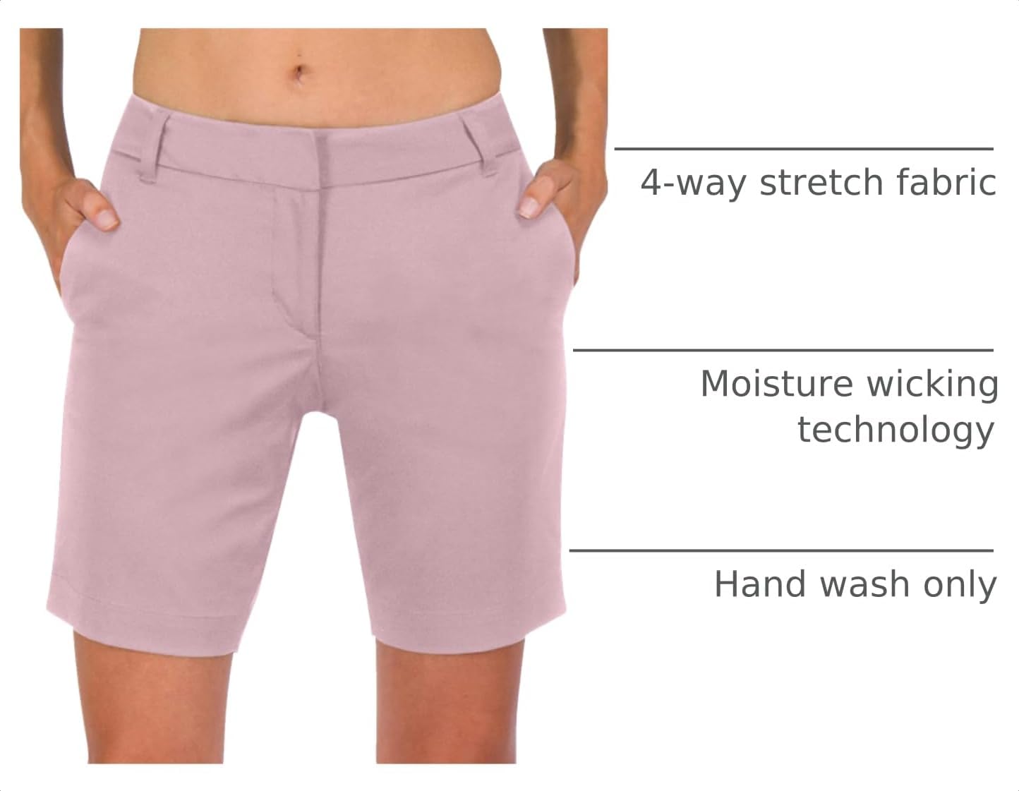 Detalle 2 de Three Sixty Six Women's Bermuda Golf Shorts, 8 ½-Inch Inseam