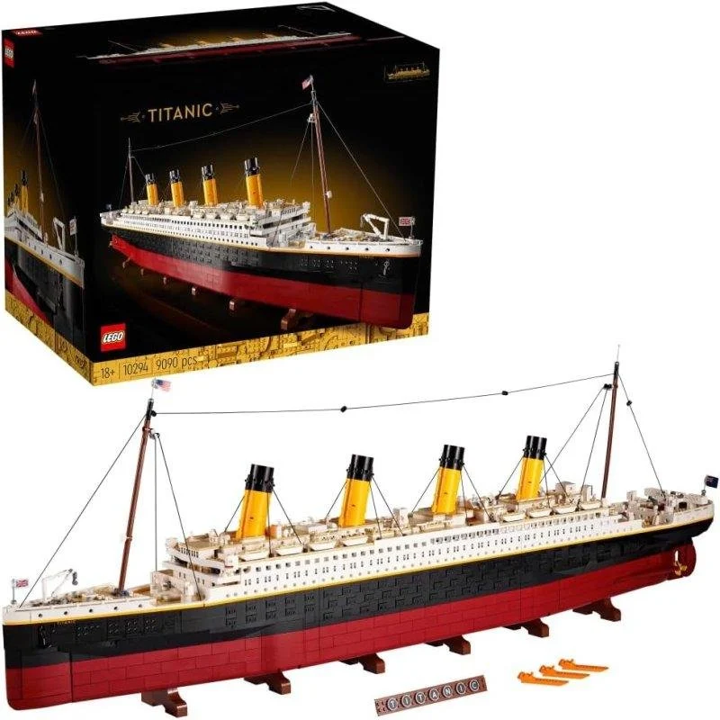 Detalle de Lego Titanic 10294 9090 piezas, maqueta a escala