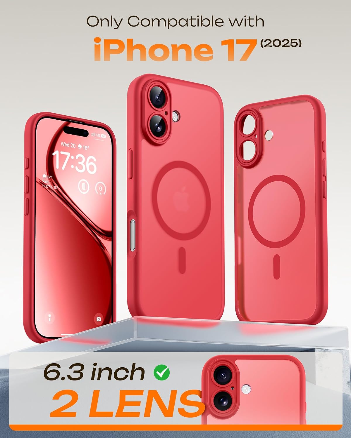 Detalle 2 de TOCOL Cover Magnetica iPhone 17 6,3 pollici