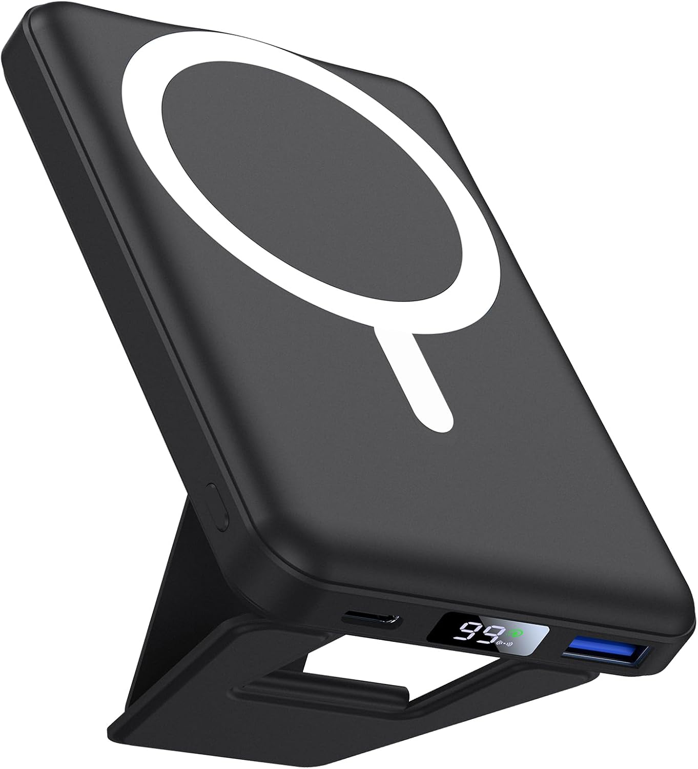 Detalle de AOGUERBE 10.000 mAh kabellose Powerbank, MagSafe-kompatibel