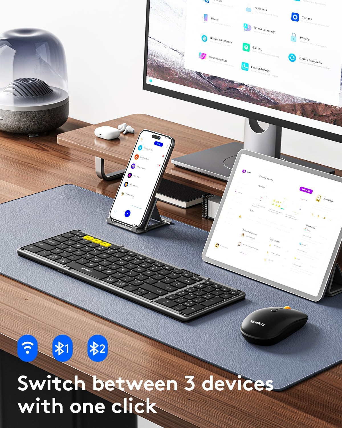 Detalle 2 de Samsers Folding Bluetooth Keyboard 13.5x4.5 in