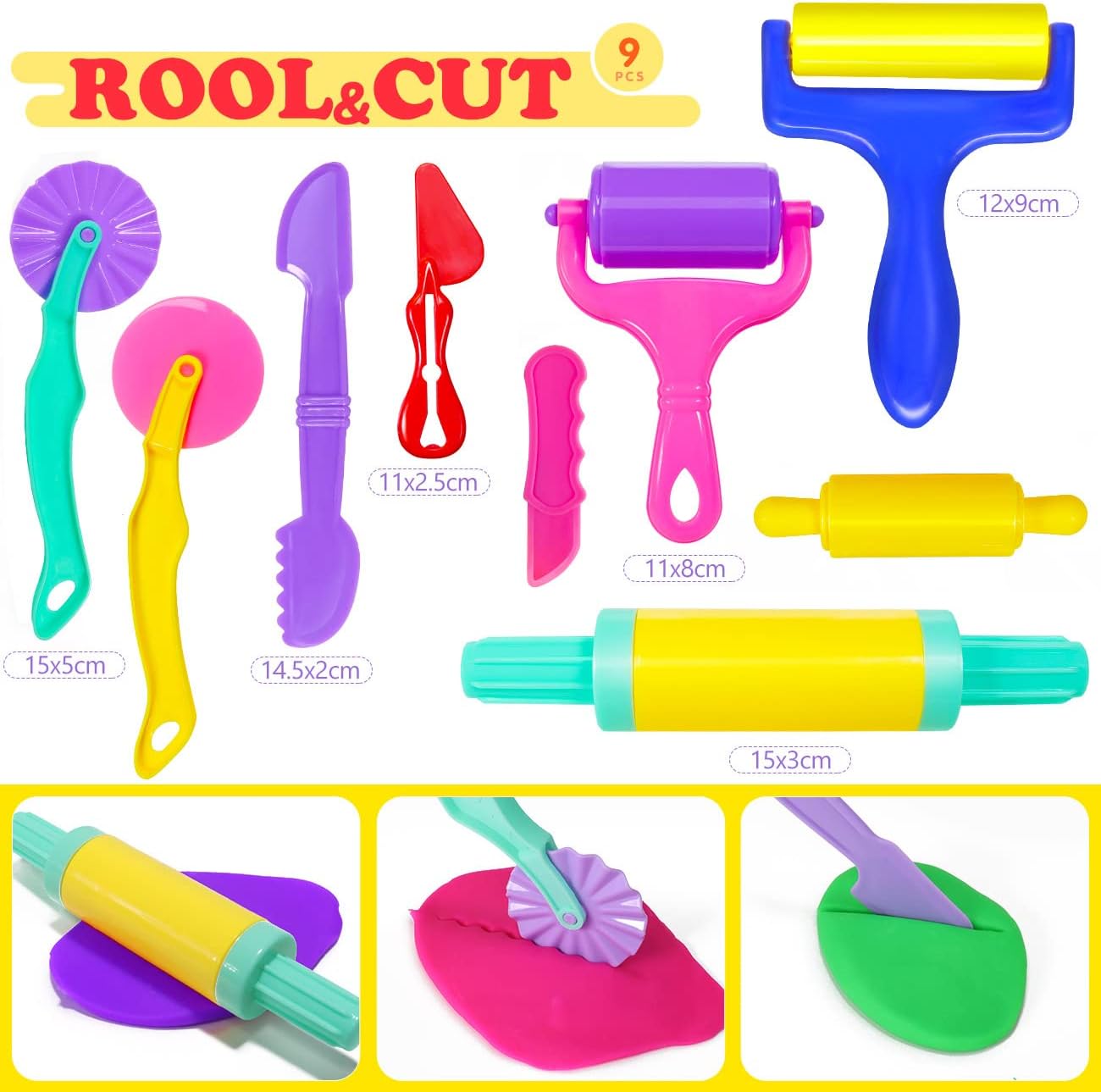 Detalle 2 de Jiosdo Dough Tools and Cutters 53-piece set