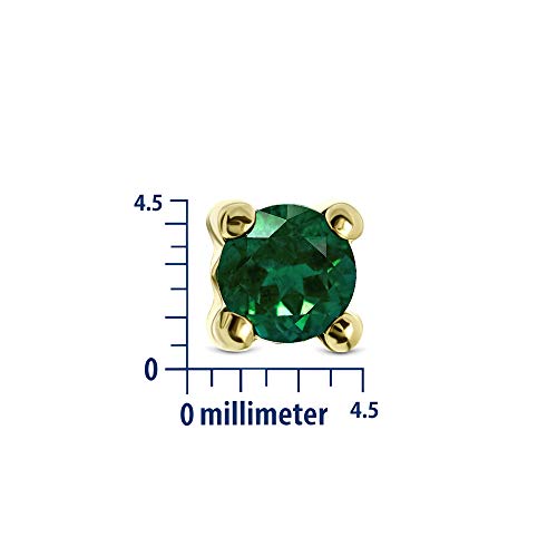 Thumbnail 2 de MIORE pendientes presión 0,46 ct esmeralda