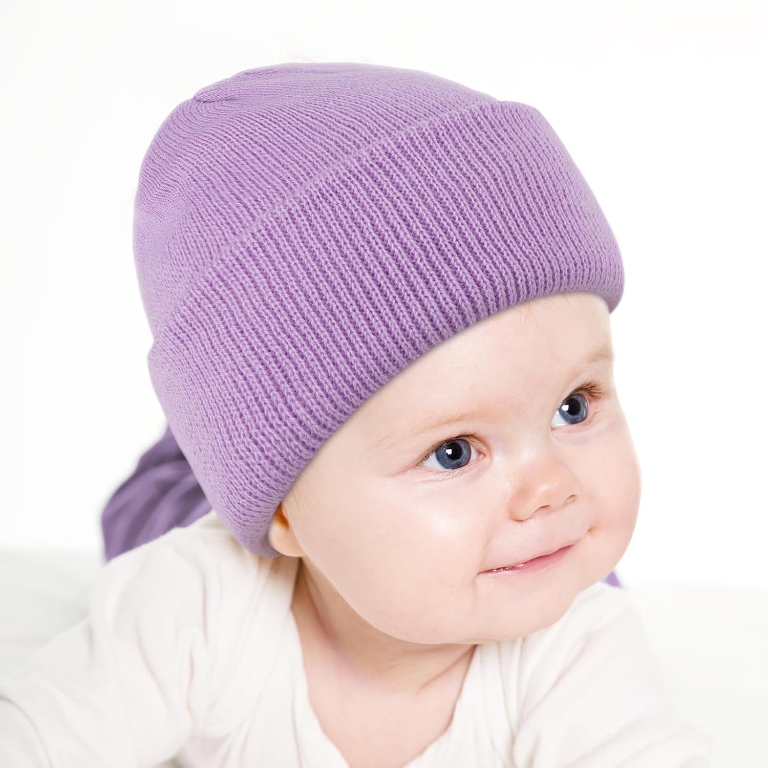 Thumbnail 4 de DRESHOW Toddler Beanie Kids Winter Hat (double-layer knit, soft polyester) for ages 3 months–6 years