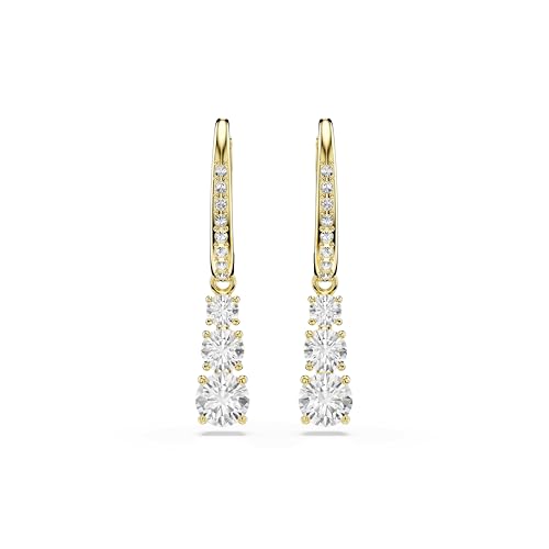 Detalle de Swarovski Pendientes de Aro Stilla Attract con Zirconia Transparentes en Talla Redonda