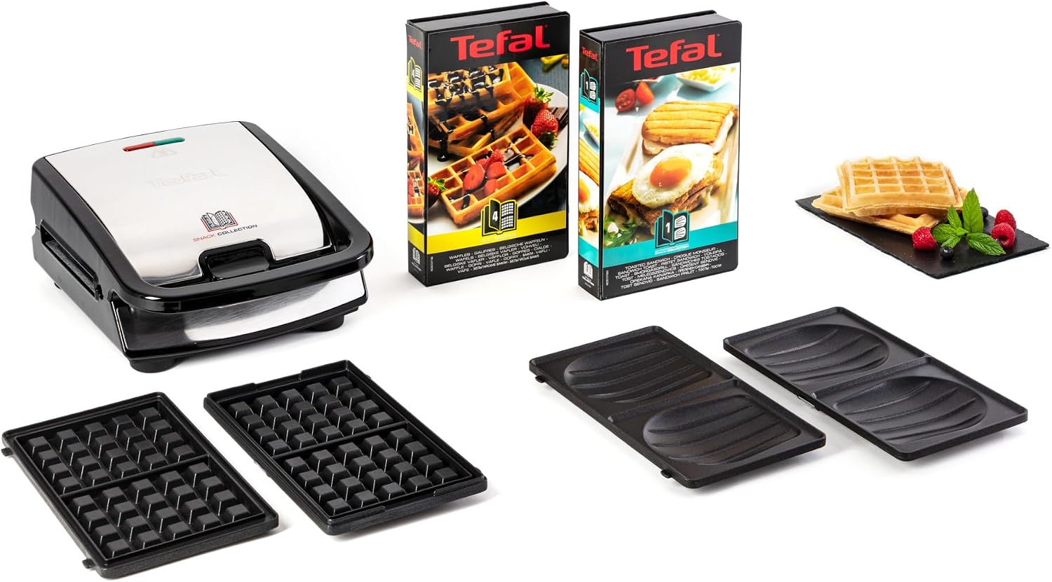 Detalle de Tefal Snack Collection met 2 verwisselbare platen voor croques en wafels