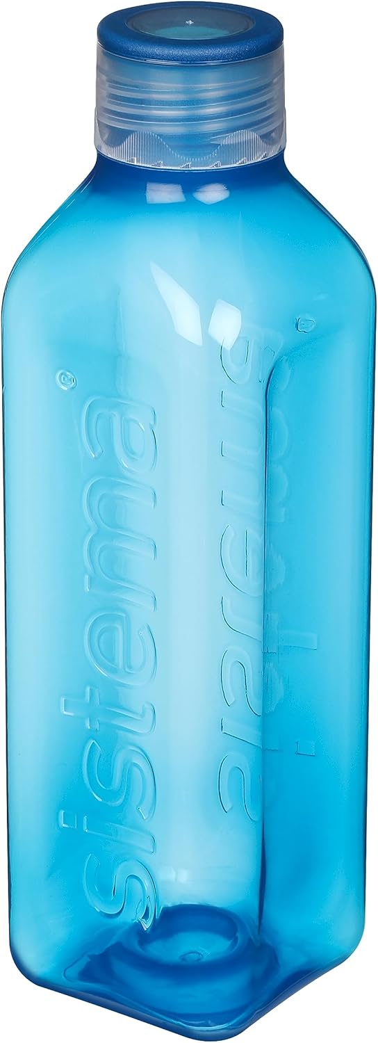 Thumbnail 3 de Système Bouteille d'eau carrée 1L – 2 pièces, sans BPA, bouchon étanche