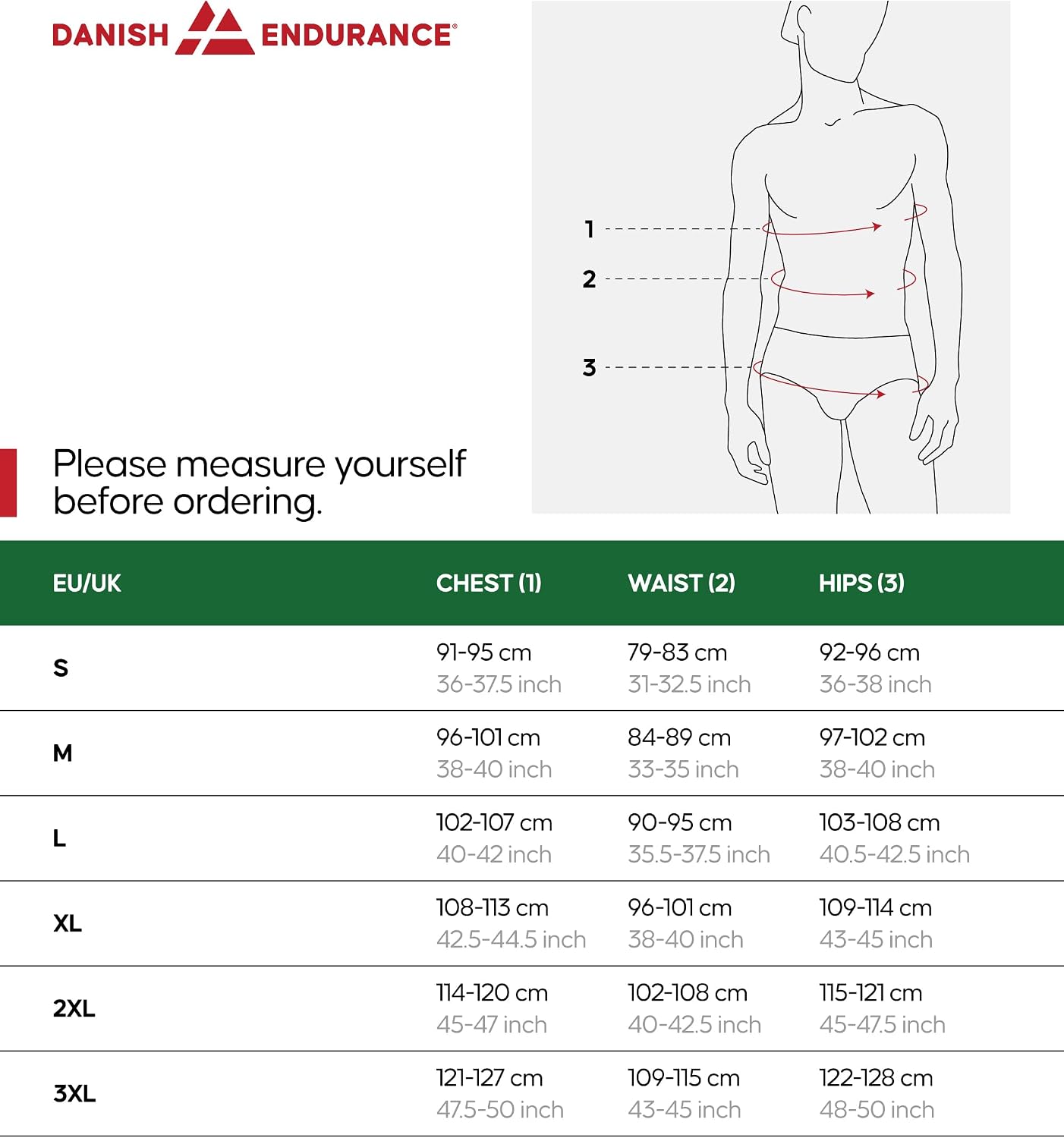 Thumbnail 6 de DANISH ENDURANCE 100% Merino Wool T-Shirt for Men, Lightweight and Breathable