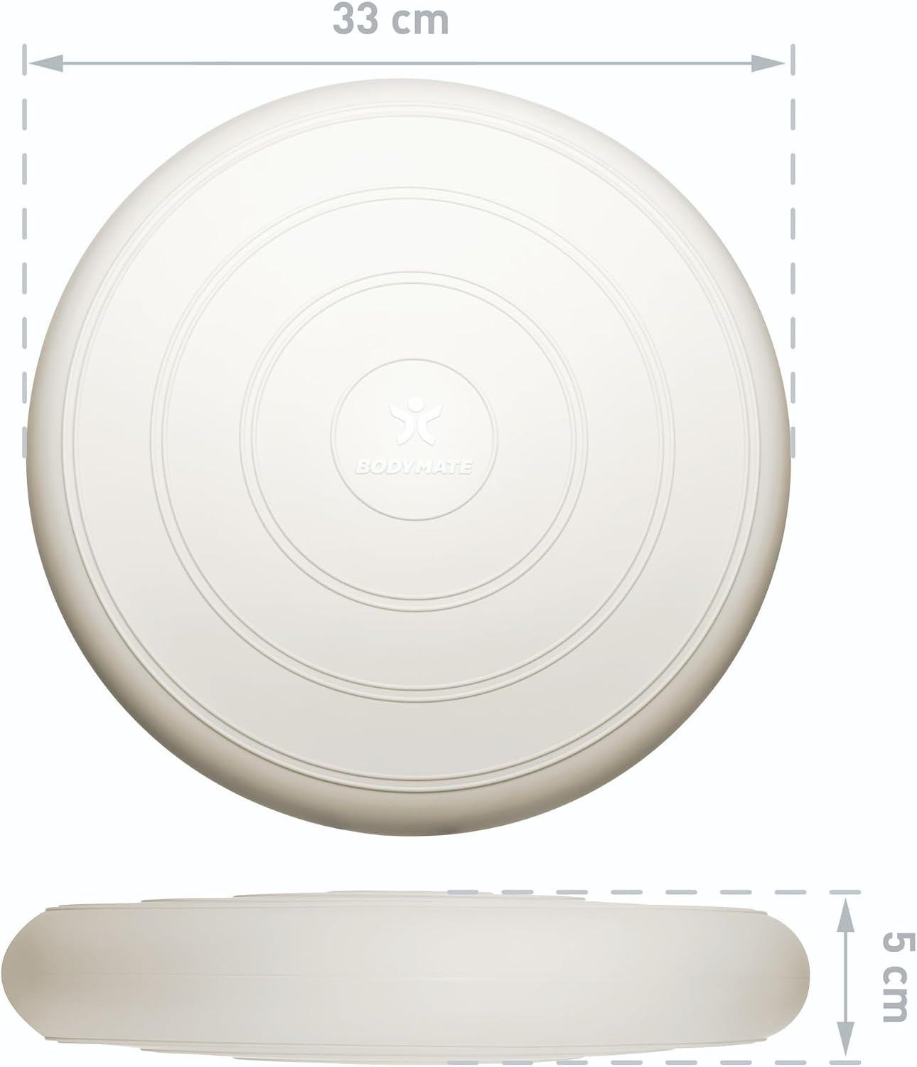 Detalle de BODYMATE Coussin d'équilibre Comfort Ø33cm avec Pompe – stabilité et entraînement du tronc