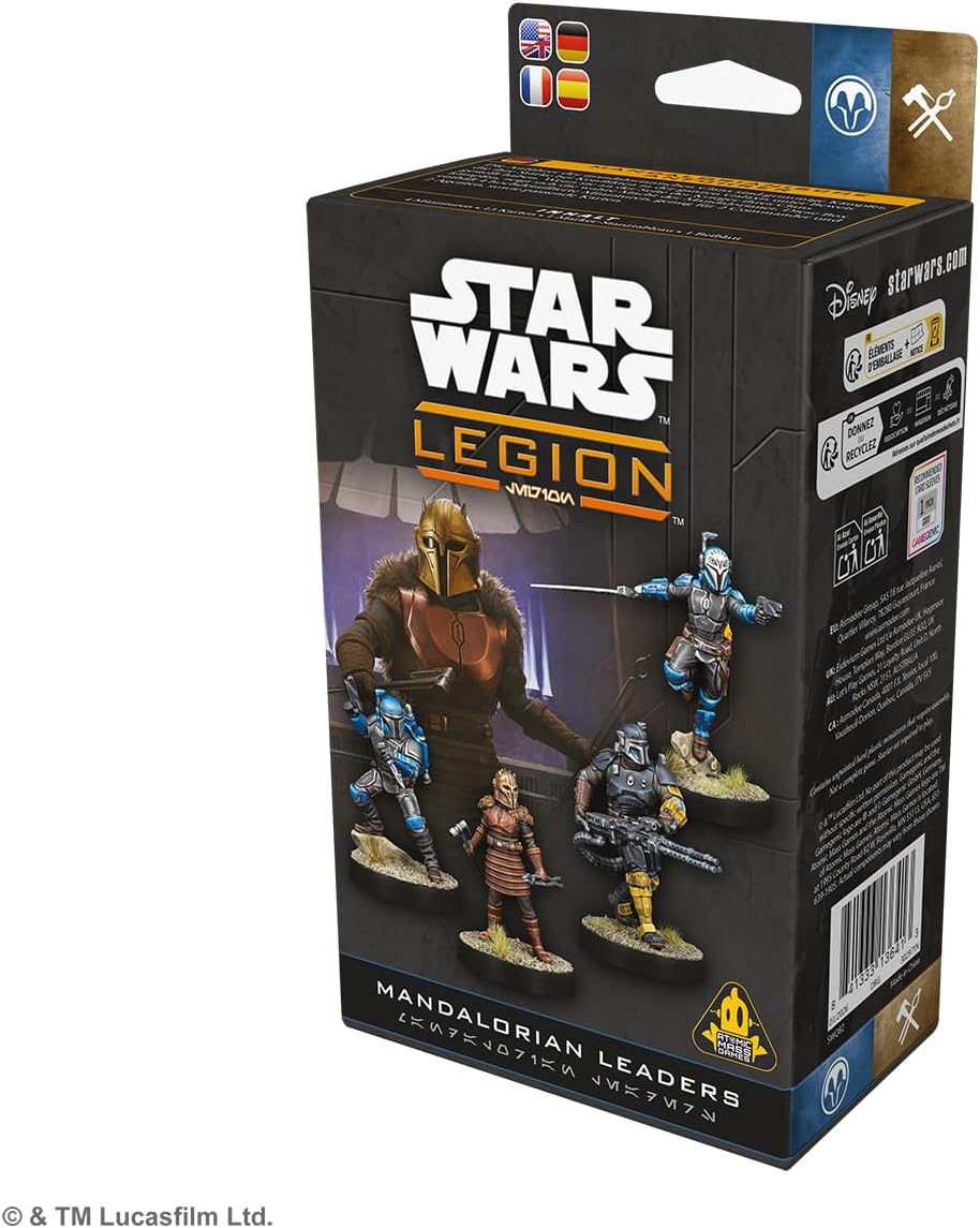 Thumbnail 2 de Asmodee Star Wars: Legion – Mandalorian Leaders, uitbreiding met 4 miniaturen