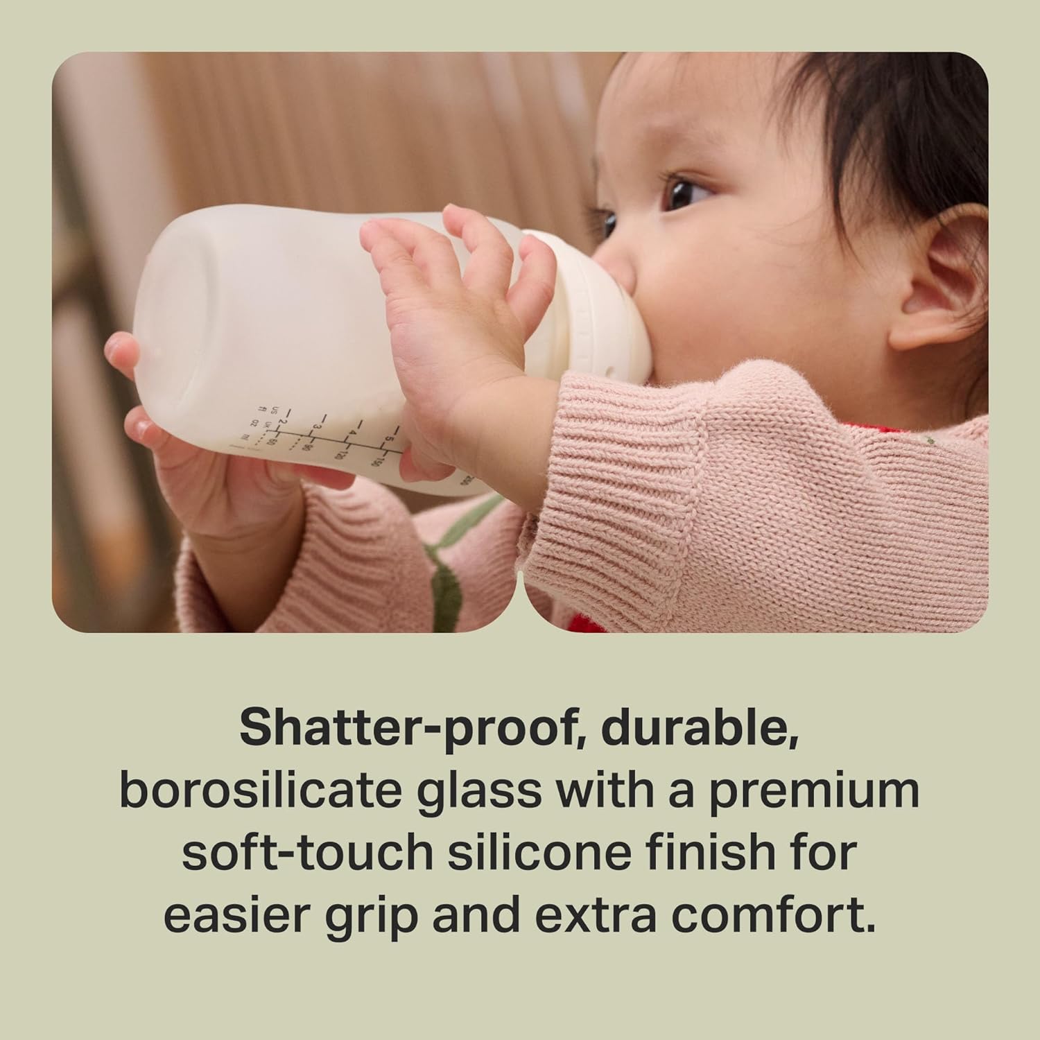 Thumbnail 1 de Tommee Tippee Biberon in vetro Natural Start con rivestimento in silicone 150 ml (2 pezzi)