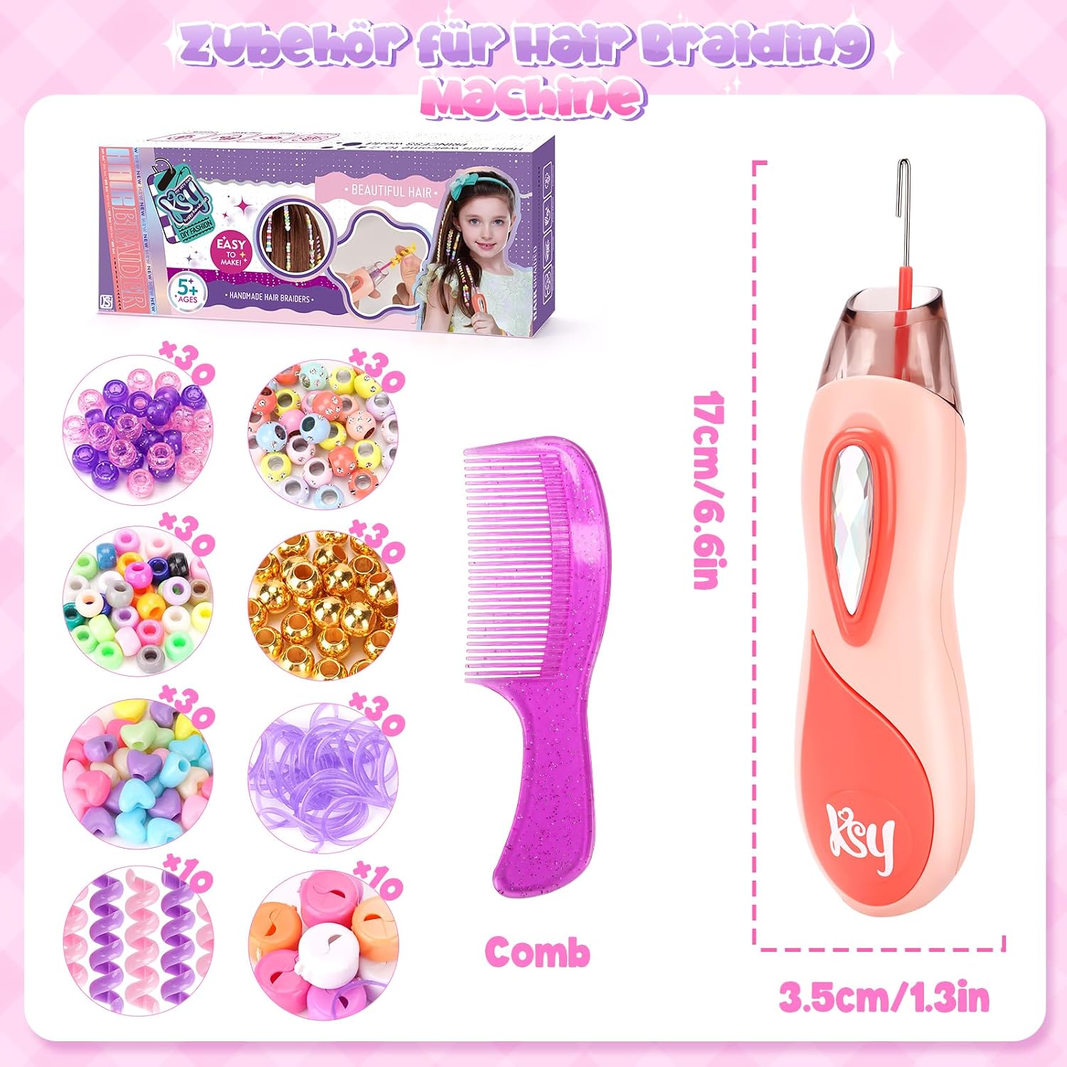 Thumbnail 6 de Flnlano Geschenk Mädchen Haarschmuck Set 5–12 Jahre
