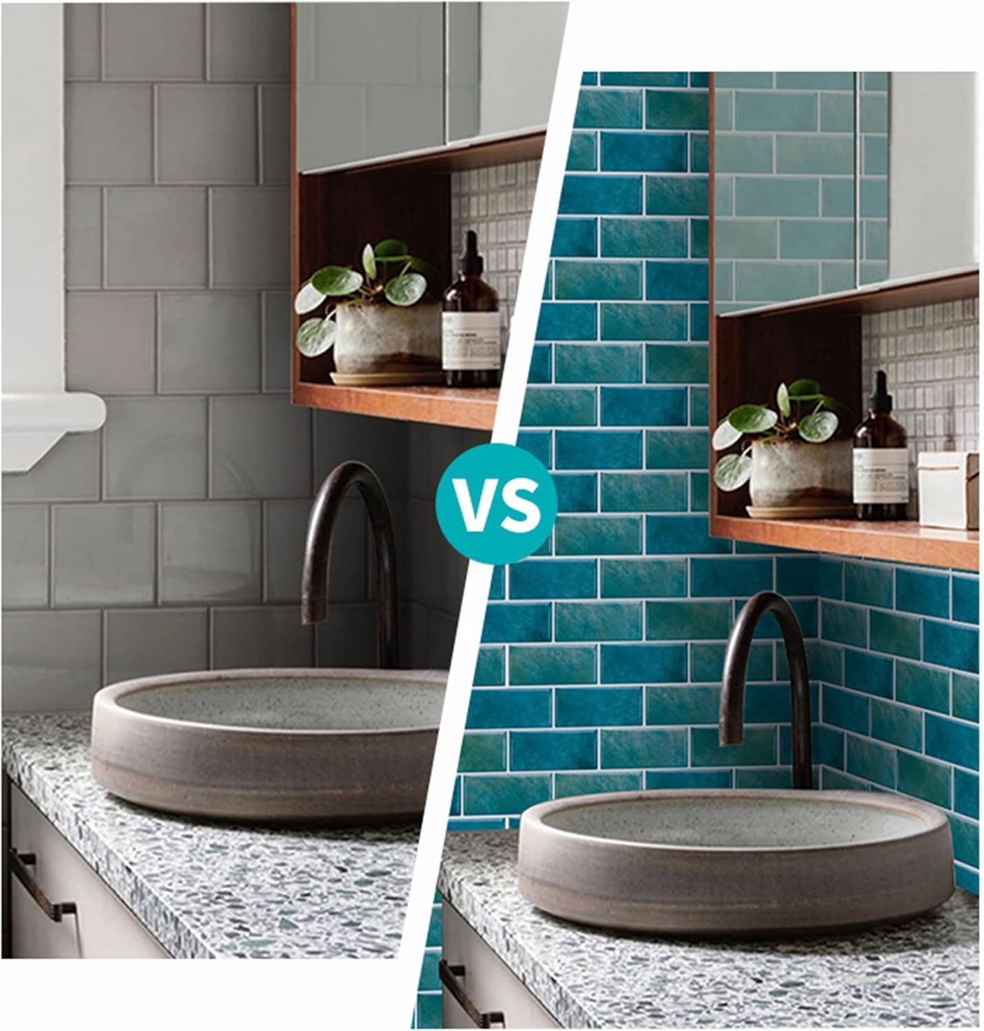 Thumbnail 1 de Stickers carrelage cuisine 12 pièces