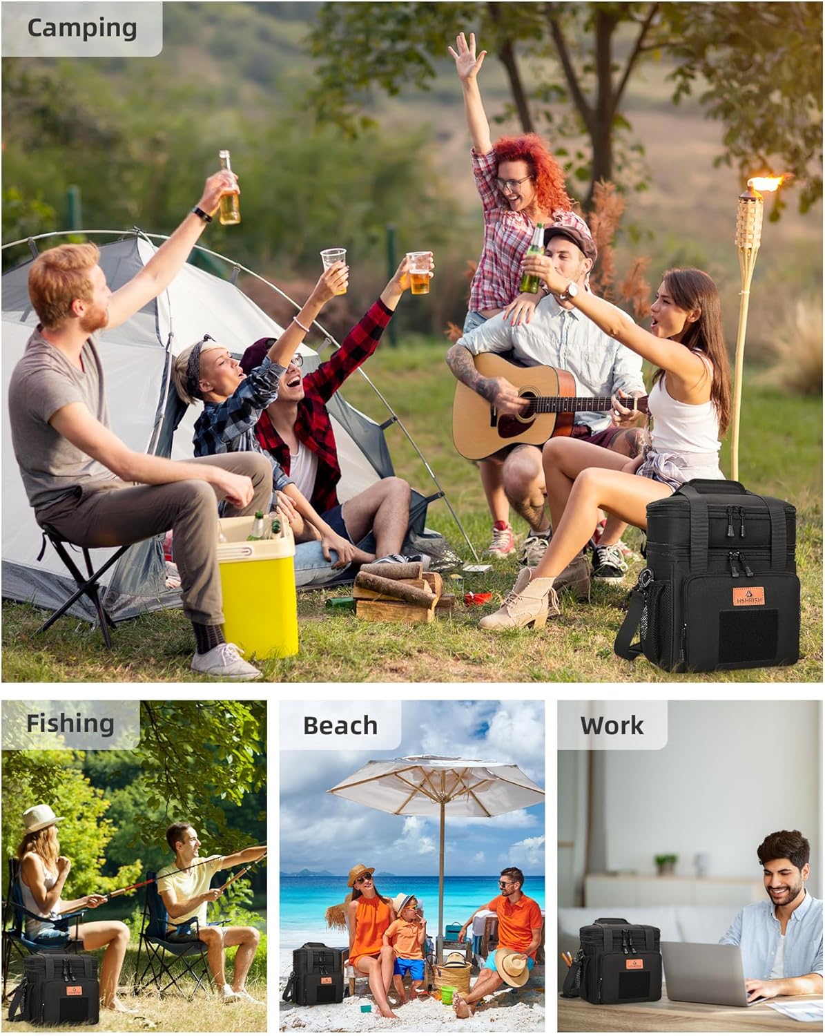 Thumbnail 5 de HSHRISH Bolsa Térmica Porta Alimentos, Táctica 10/15L, Impermeable