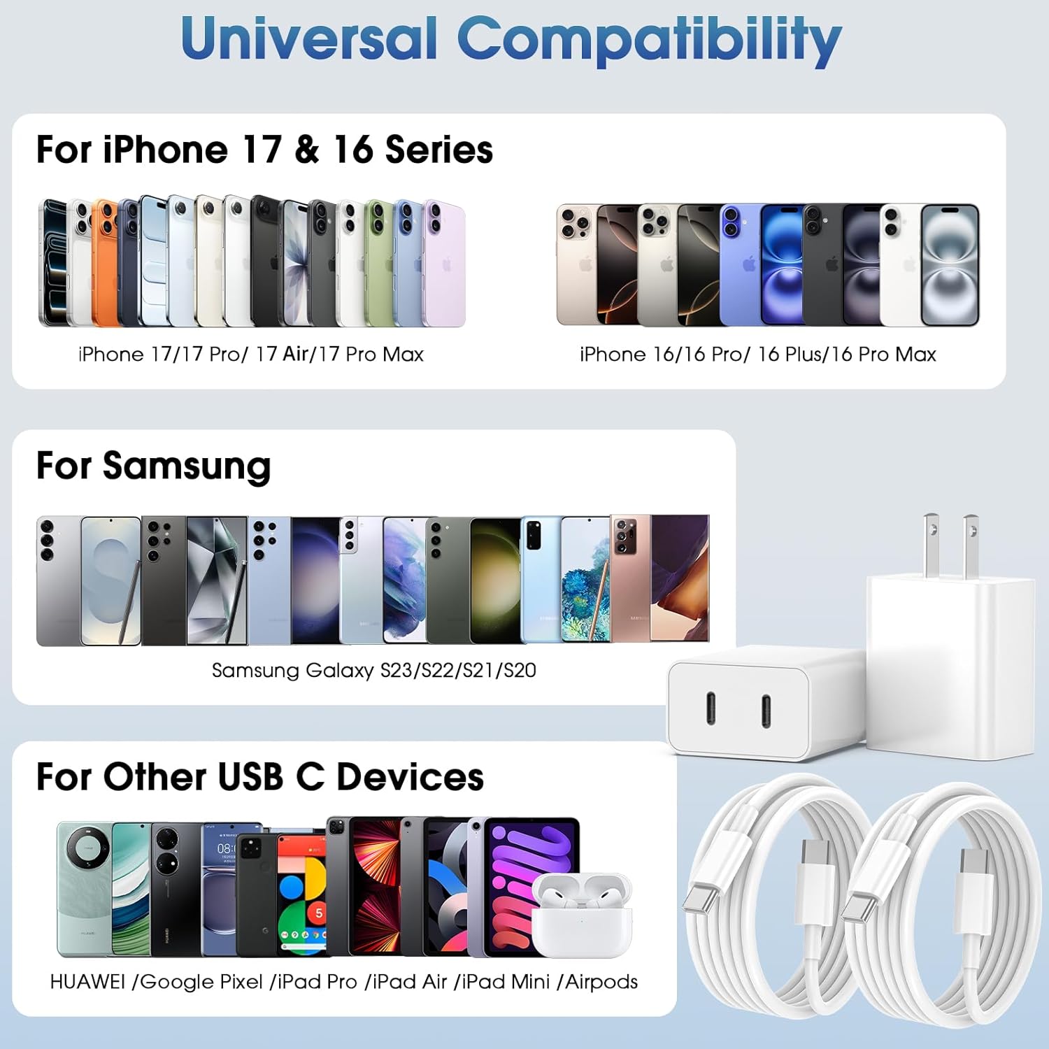 Thumbnail 5 de iPhone 17 Pro Max 40W dual USB‑C charger