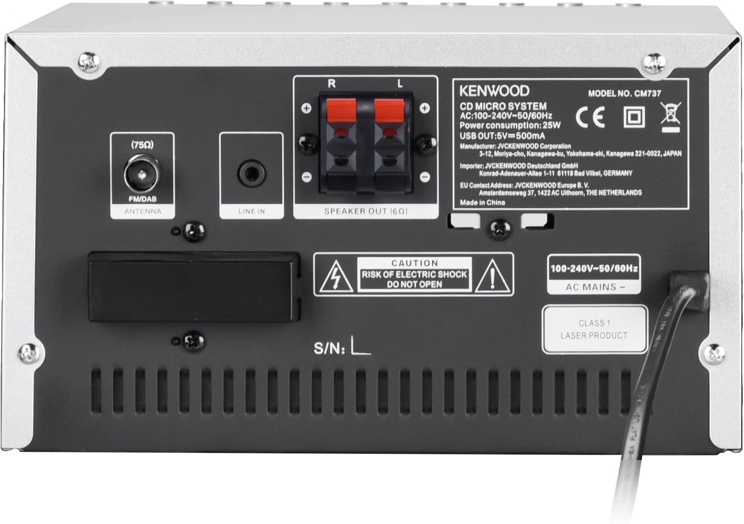 Detalle de KENWOOD M-7000S-S: Kompaktes Smart Micro Hi-Fi System mit DAB+, Internet-Radio, CD/USB und Audiostreaming