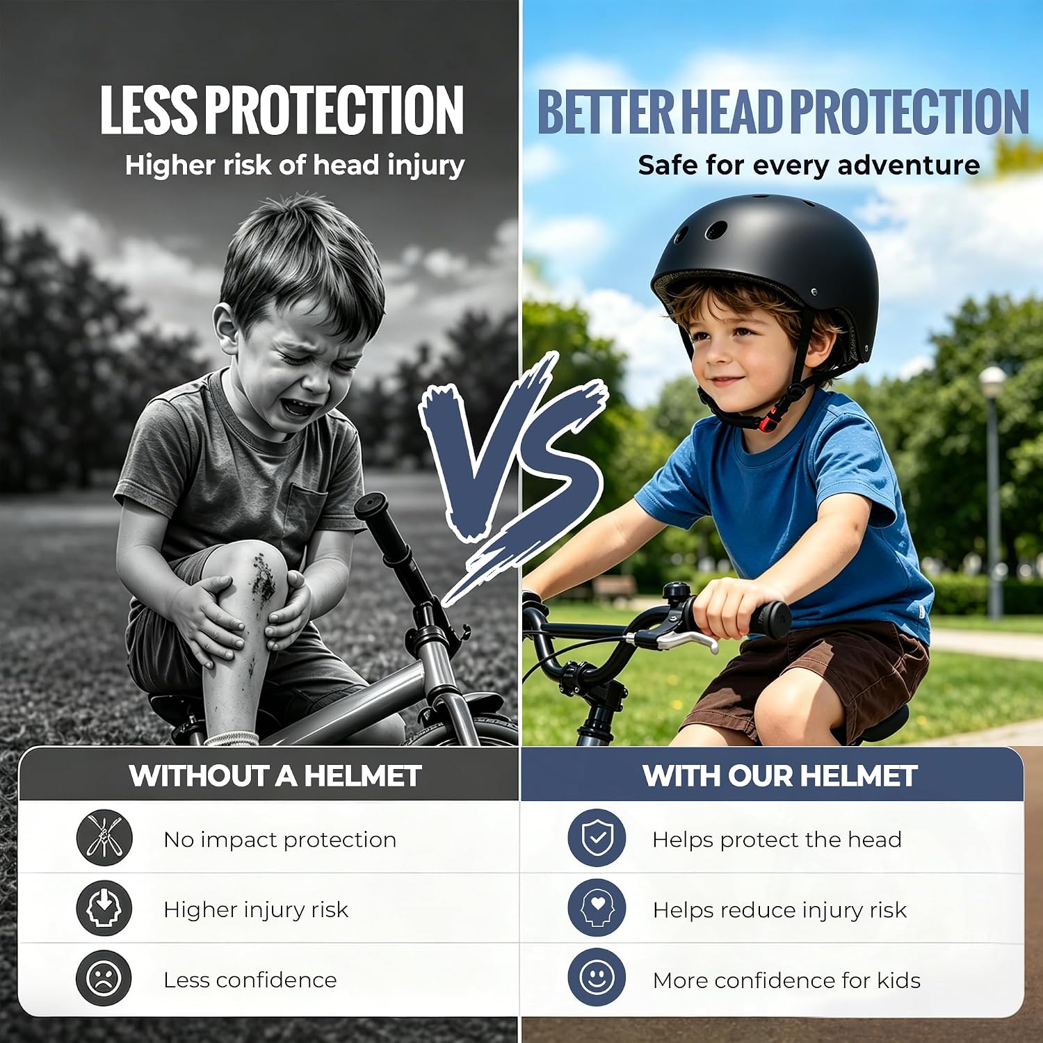 Detalle de Kids Bike Helmet: Adjustable, Lightweight Multi-Sport Protection for Ages 1-14
