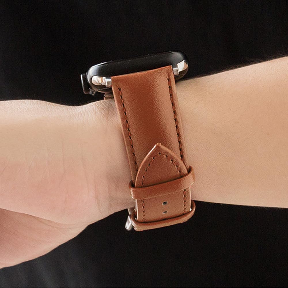 Thumbnail 5 de SZYXMY Leather Apple Watch Strap 49mm