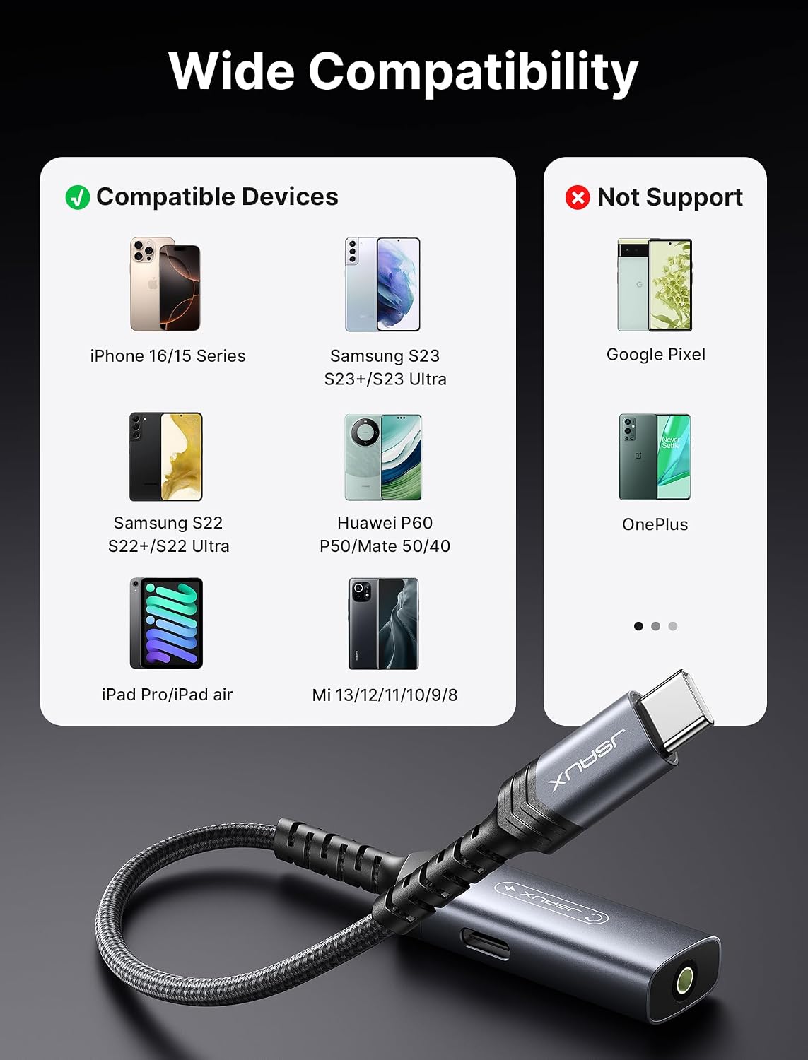 Thumbnail 5 de JSAUX Adaptateur USB C 60W PD