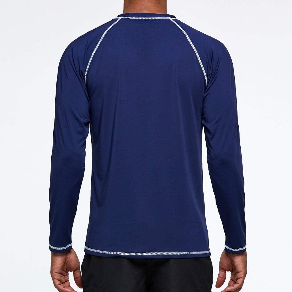 Detalle de Arcweg Rashguard Mare Surf Uomo Maniche Lunghe UPF 50+ – Protezione Solare e Asciugatura Veloce