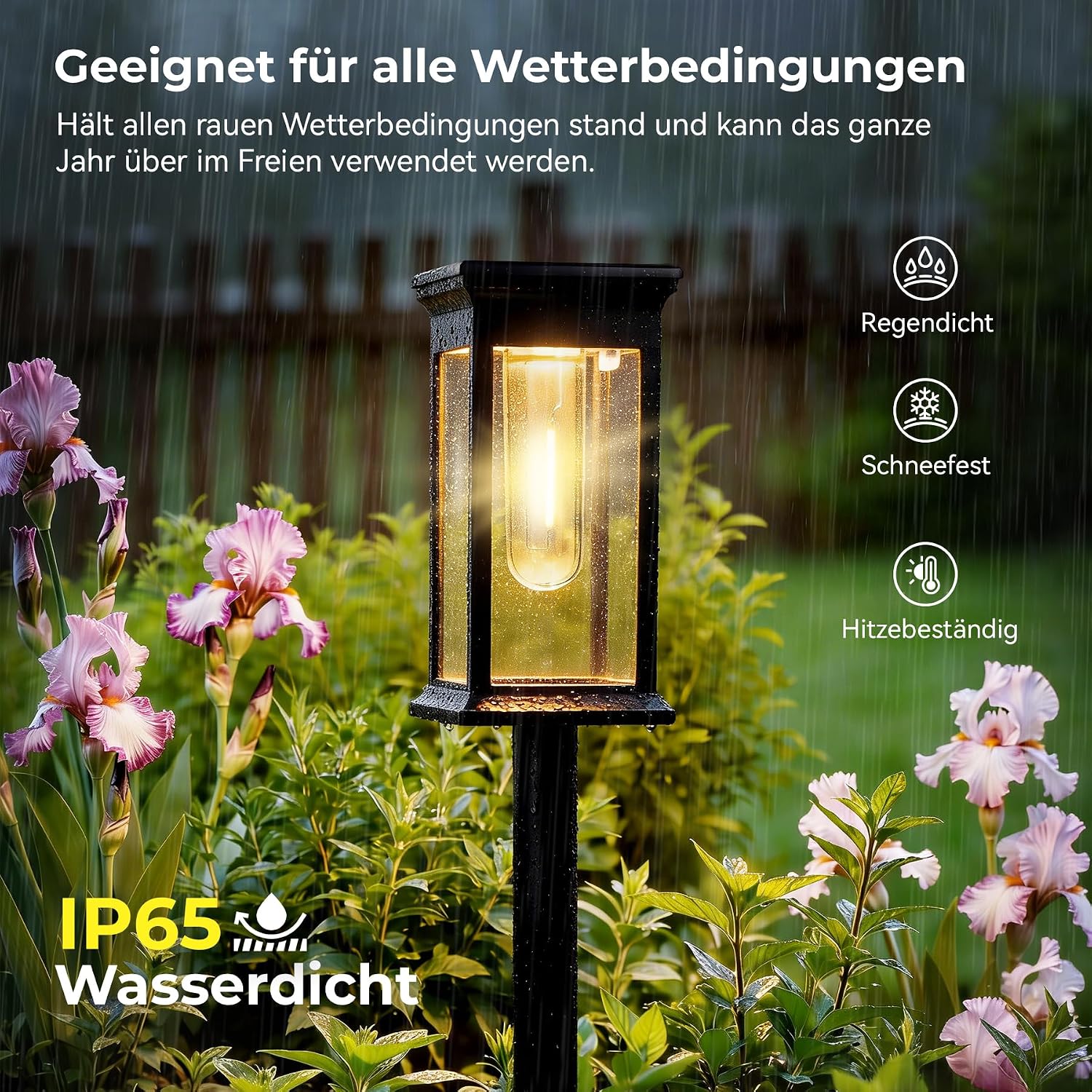 Thumbnail 2 de JOYCREATOR L-102 solarlampen voor buiten, set van 6, warmwit en IP65