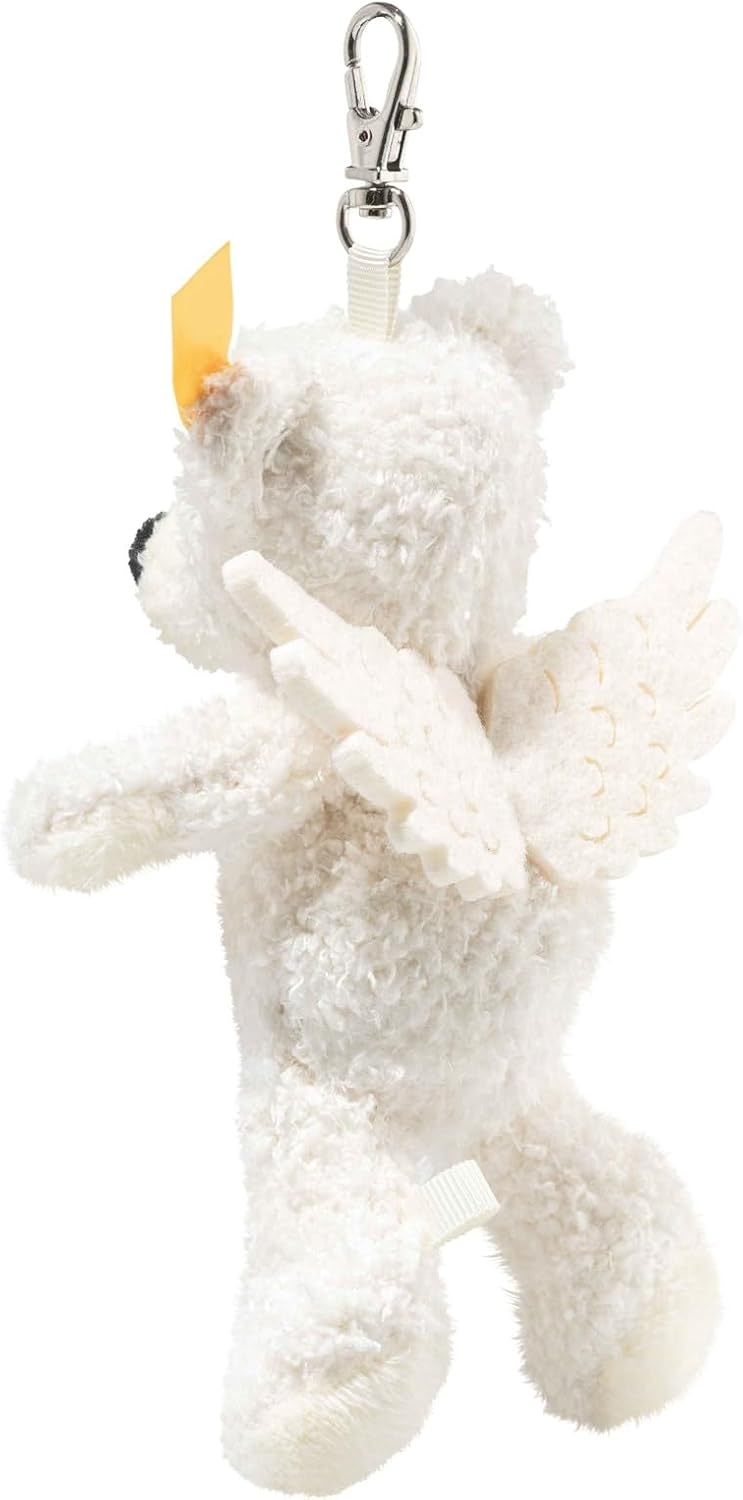 Detalle de Steiff Lotte 112638 – biały miś-brelok 12 cm ze skrzydłami z filcu