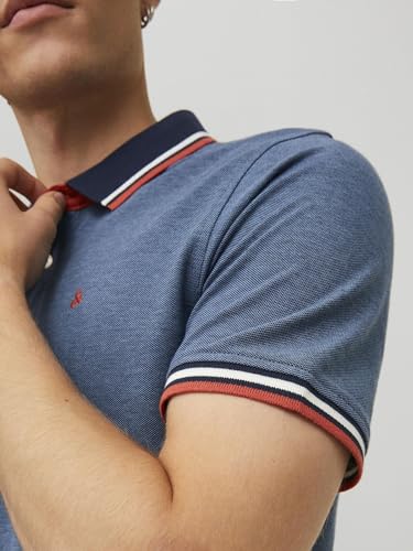 Thumbnail 6 de JACK & JONES Jjepaulos Polo SS Noos Homme – Polo en Denim Bleu, taille M