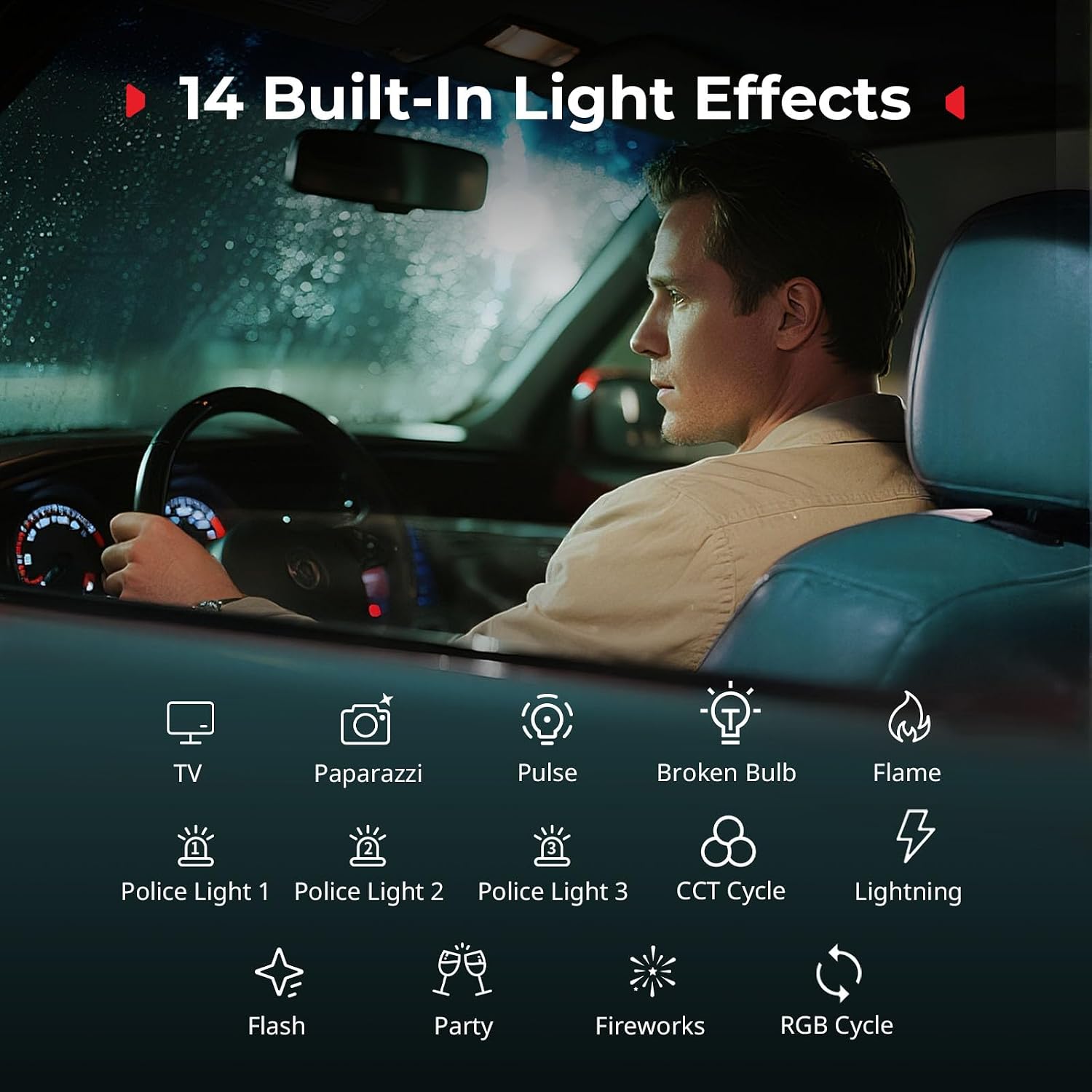 Detalle 2 de SMALLRIG RM40C Mini-LED RGB Videoleuchte mit 4800-mAh-Akku, LCD-Display und magnetischem Diffusor – 5359