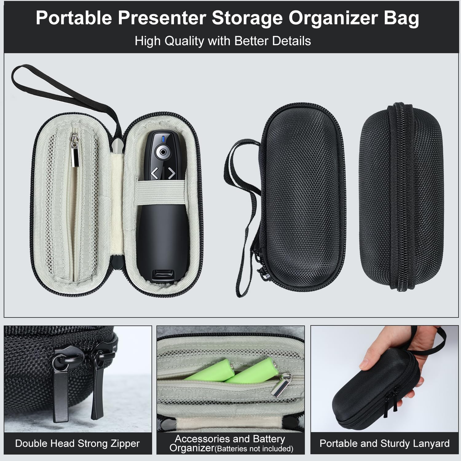 Detalle 2 de ELISWEEN E600 Wireless Presentation Remote with USB-C and Carry Case
