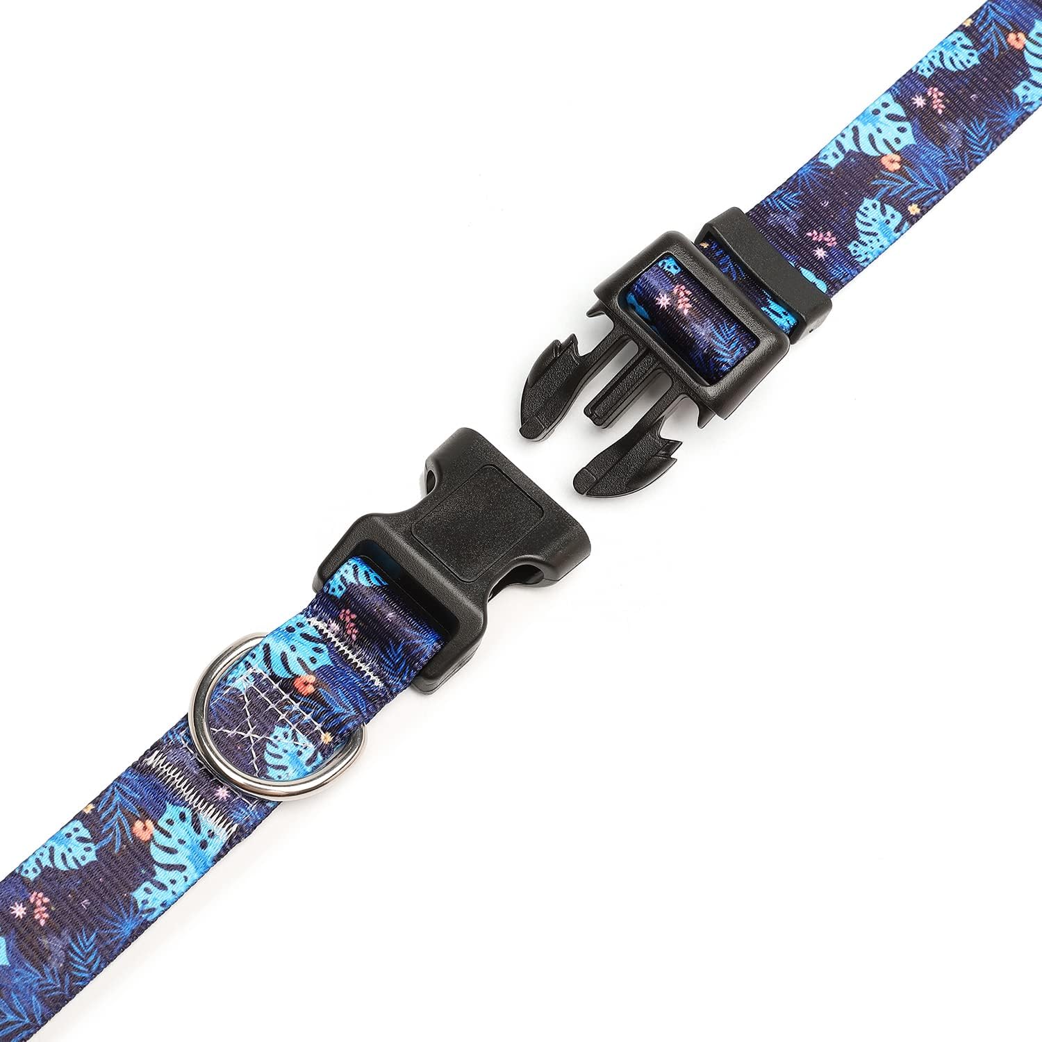 Detalle de Mercano verstellbares Hundehalsband aus Nylon – Musterdesigns, weich & robust für alle Hundegrößen
