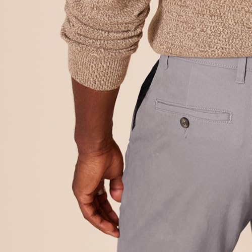 Thumbnail 4 de Amazon Essentials Pantalones Informales de Estilo Chino para Hombre, Elásticos y Corte Ajustado en Gris Oscuro