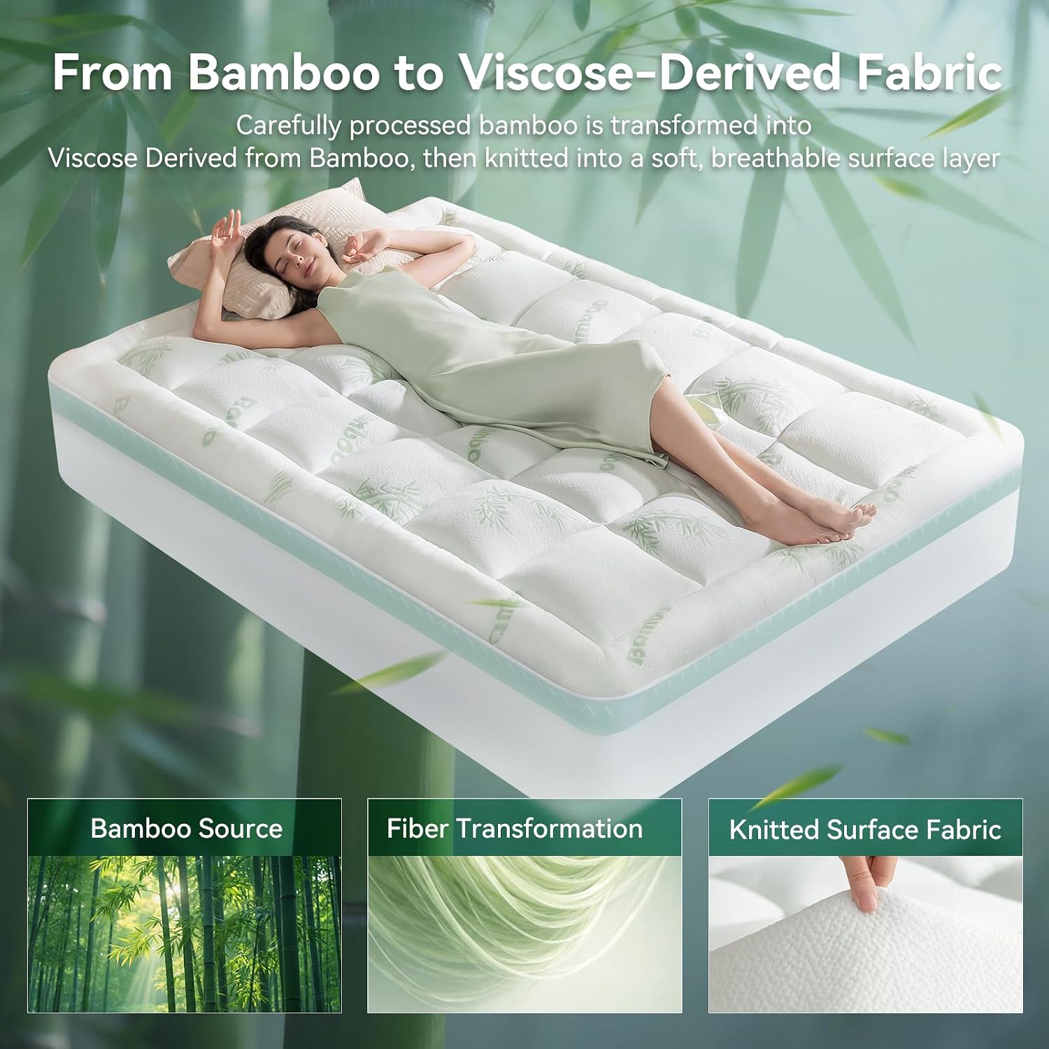 Thumbnail 3 de Niceplus mattress topper, 4-inch