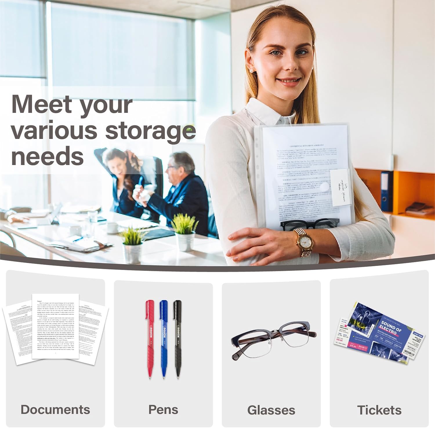 Thumbnail 6 de MOWETOO Dokumententasche A4 48er Pack