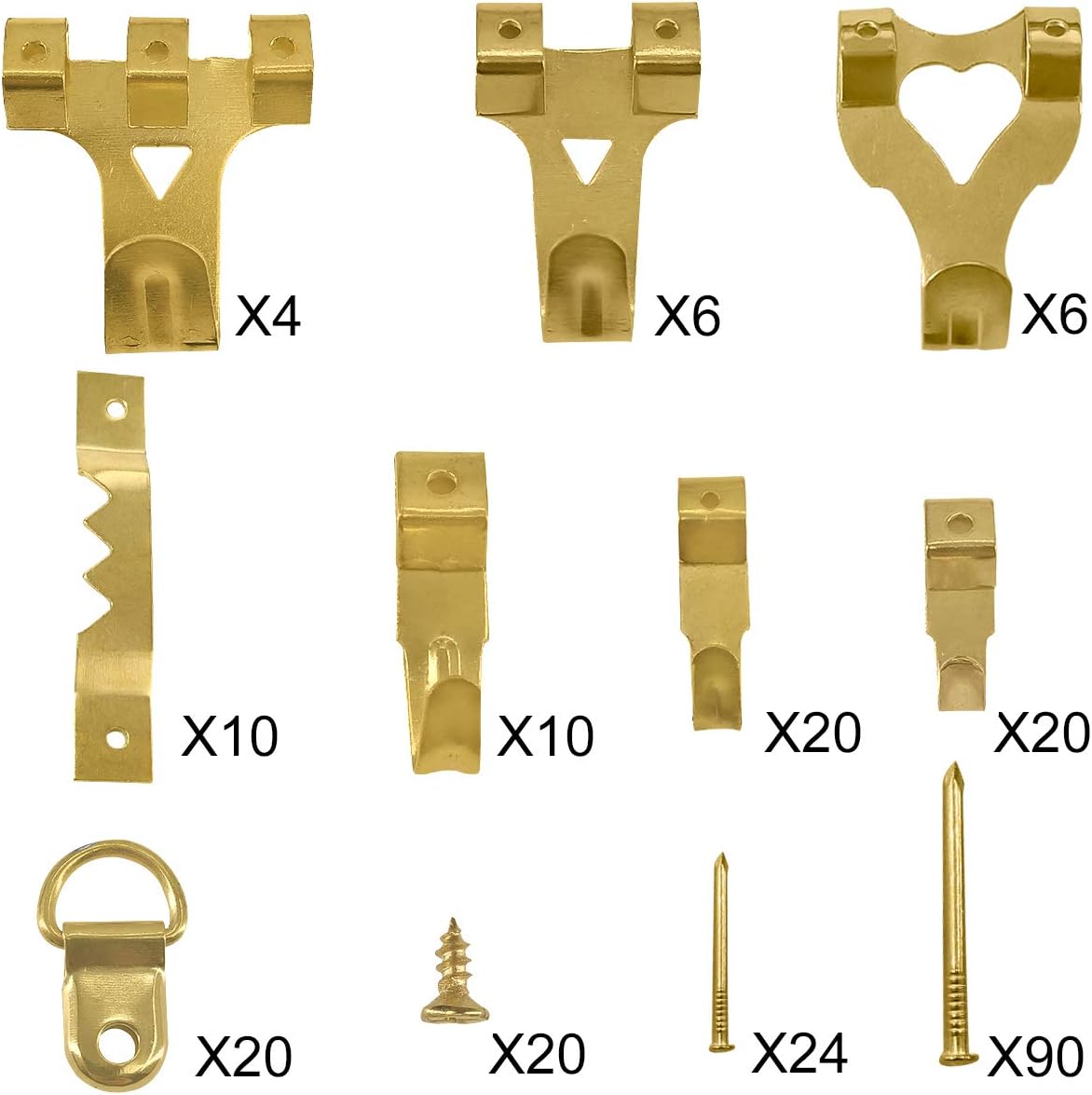 Thumbnail 1 de 230 Pcs Picture Hooks Handy Box – Complete Drywall Picture Hanging Kit