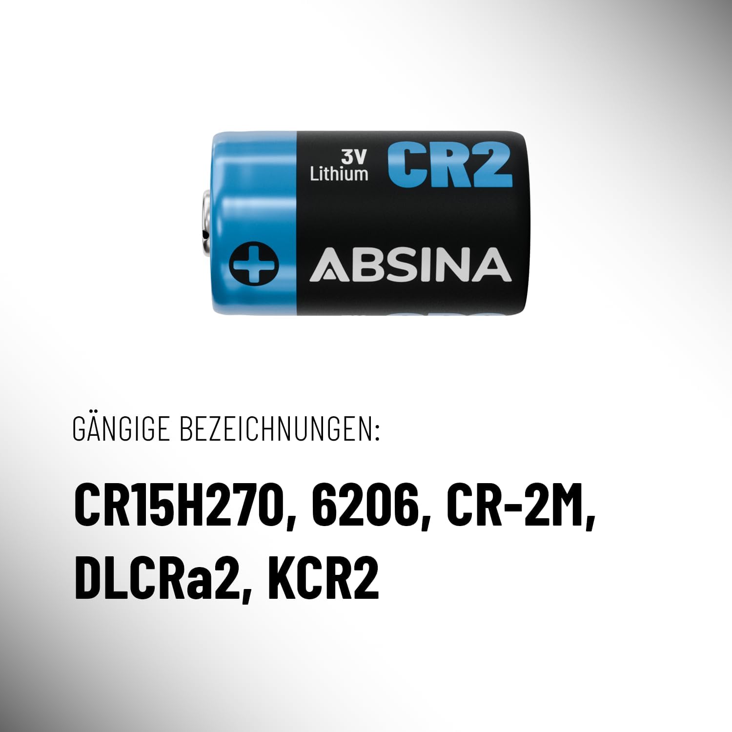Detalle de ABSINA 4er Pack CR2 3V Lithium-Kamera-Batterien – auslaufsicher, langlebig, vielseitig einsetzbar