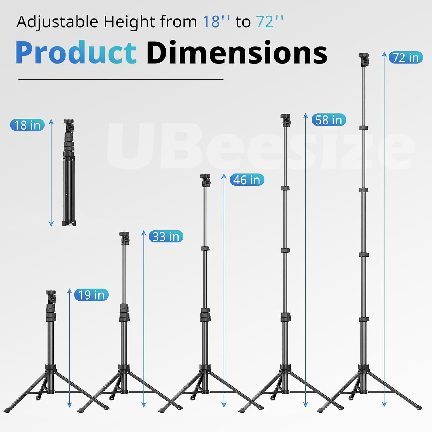Detalle 2 de UBeesize 72" Phone Tripod