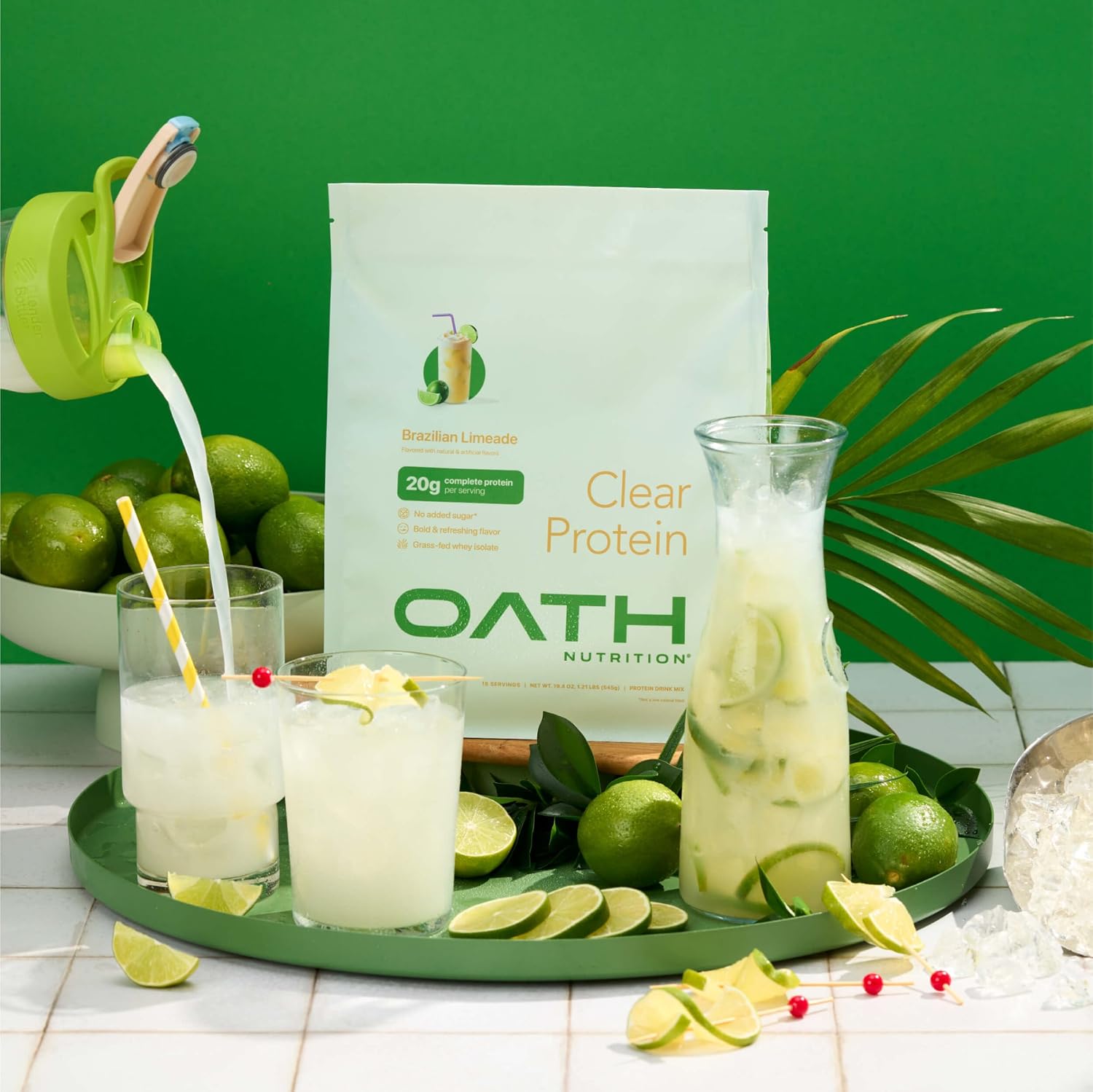 Detalle 1 de Oath Clear Whey Protein Powder, 20g Protein
