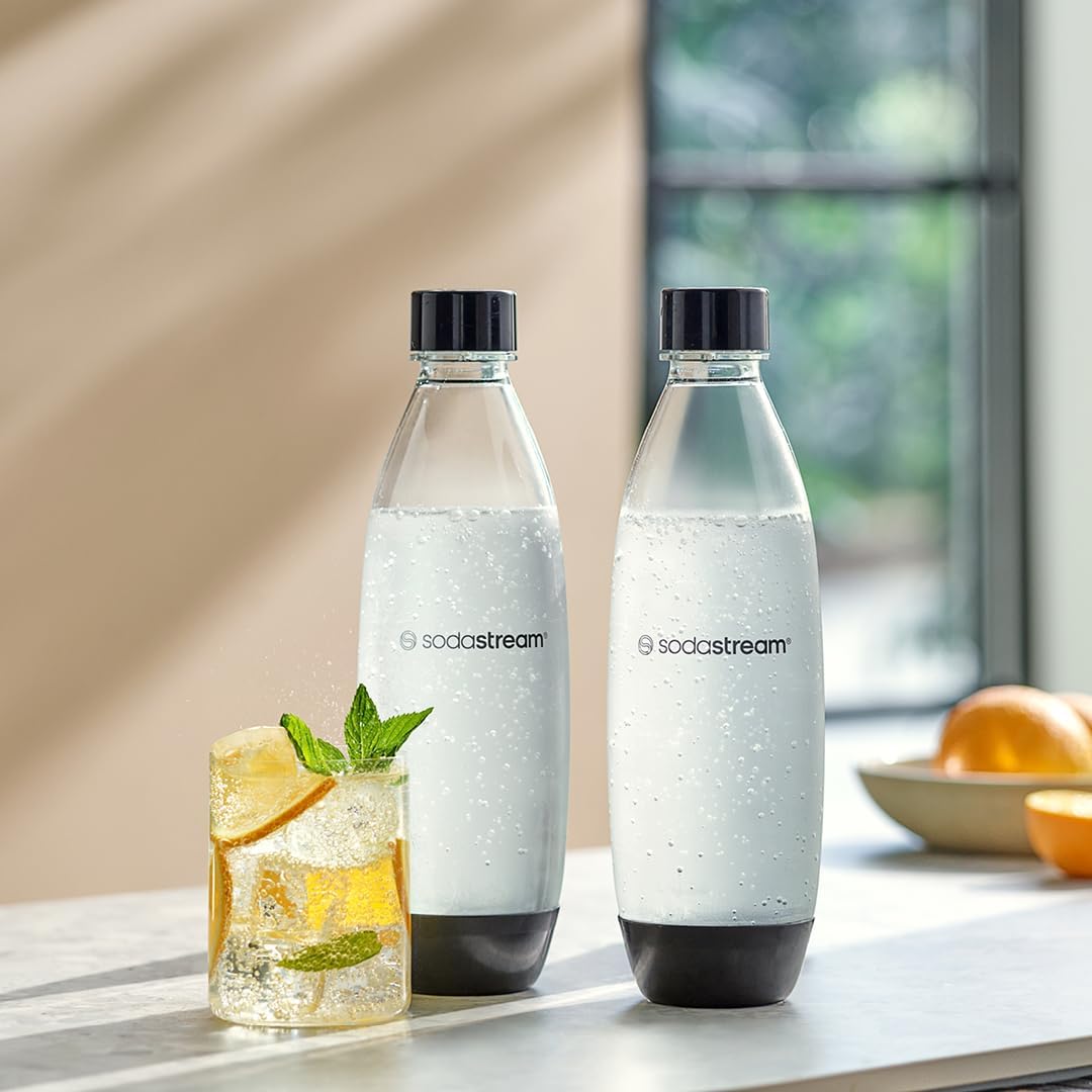 Detalle 2 de SodaStream 2x 1 Litre Slim Reusable Bottles