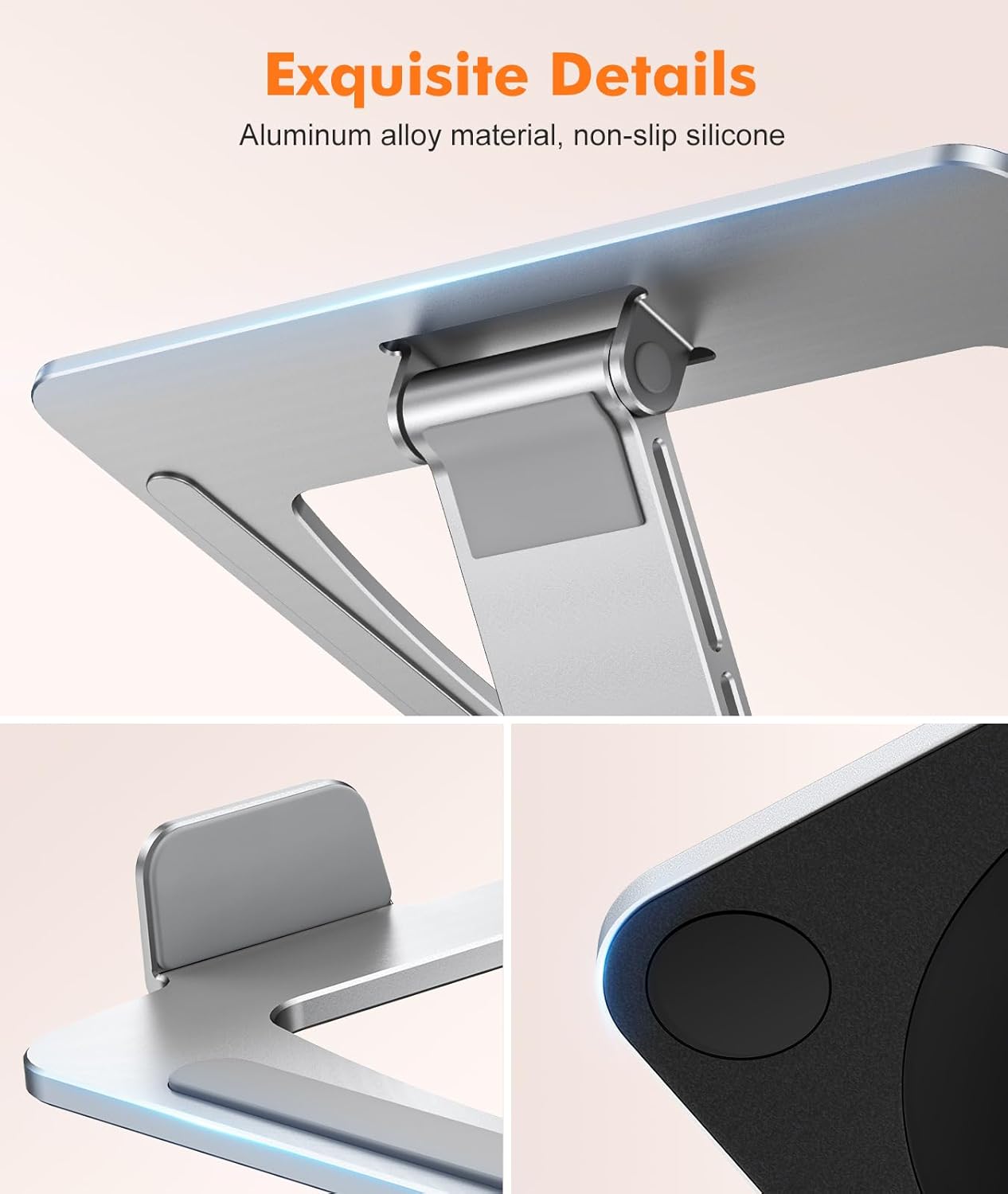 Thumbnail 5 de EOIWUY Laptop Stand with 360° Swivel Base (portable, foldable) for 10–16 inch laptops