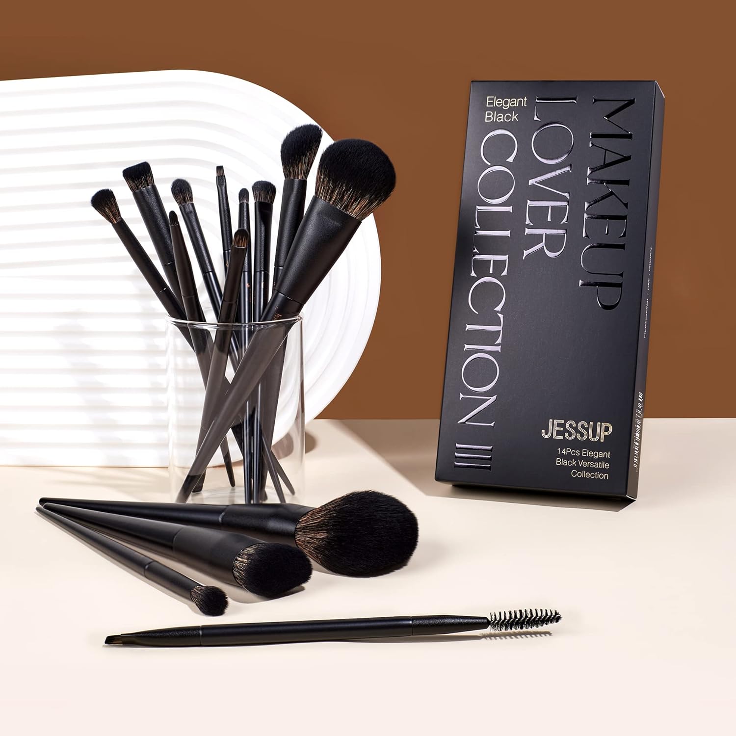 Thumbnail 5 de Jessup Pinceaux Maquillages 14 Pièces Noir – Ensemble polyvalent visage et yeux