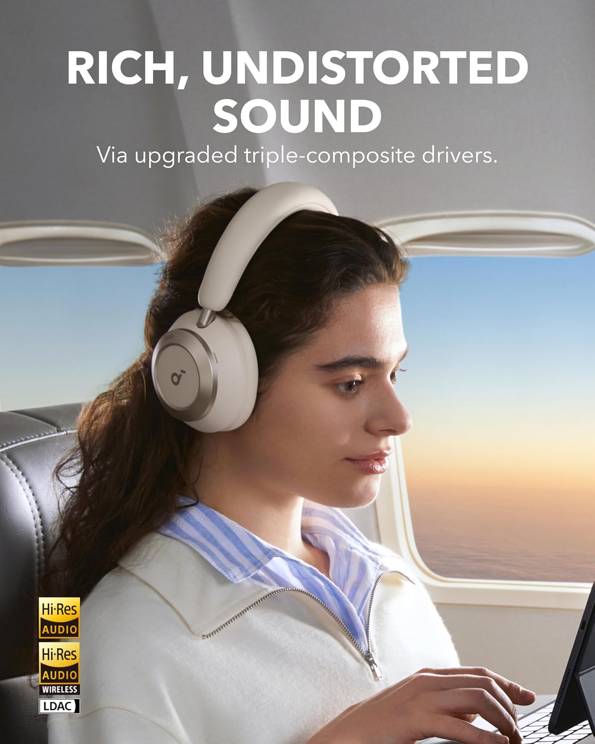 Thumbnail 4 de soundcore Space One Pro by Anker adaptive active noise cancelling headphones